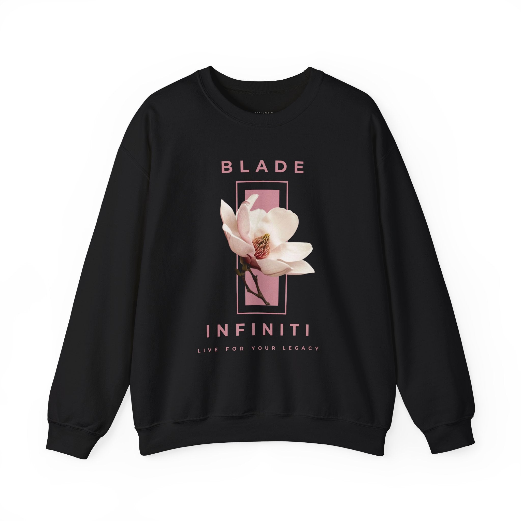 Essence of Infiniti Pink/Cream Floral Crewneck Sweater