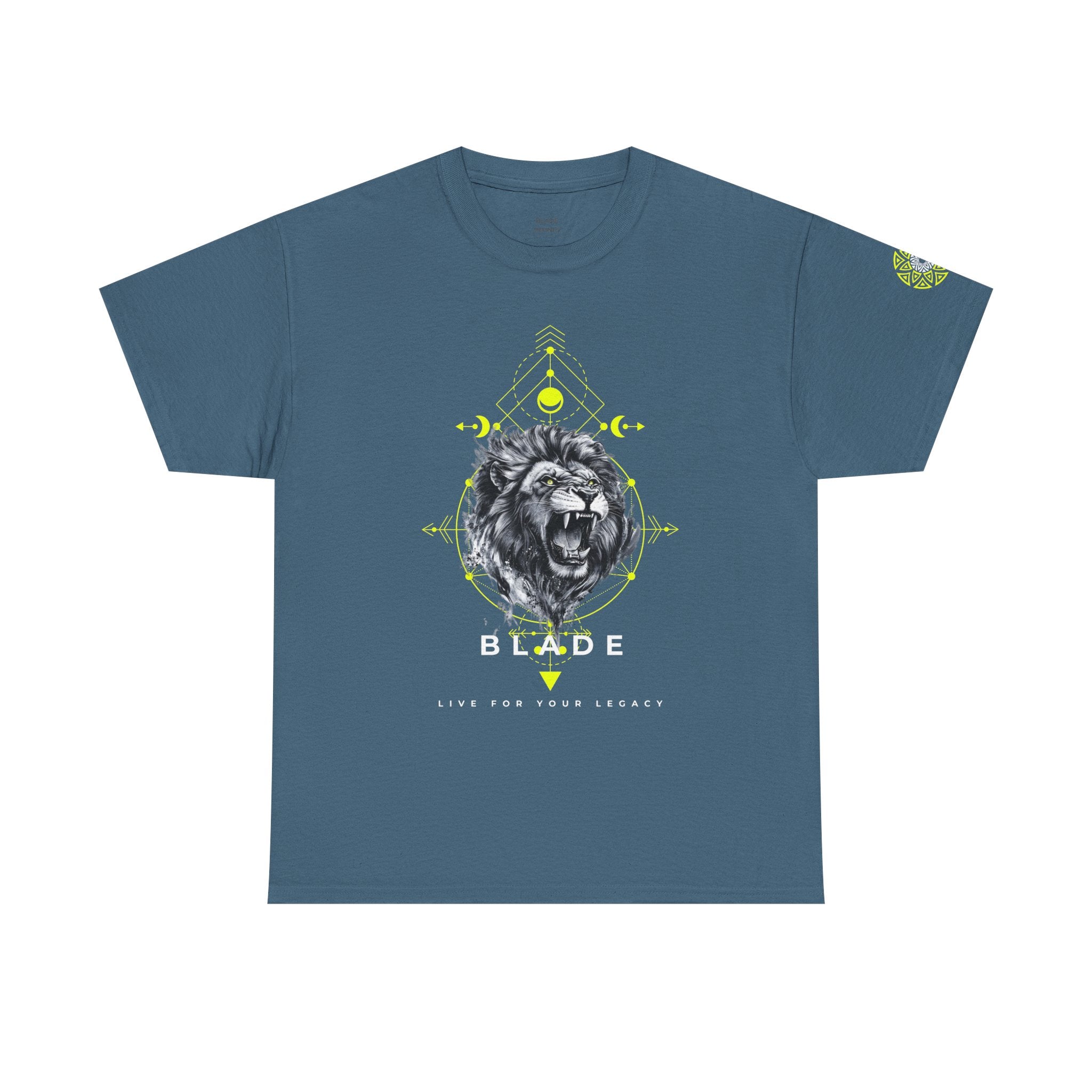 Geometric King White TX Lion T-Shirt