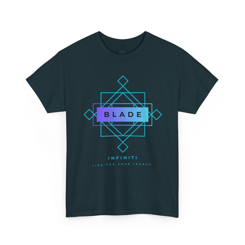 Geometric Infiniti Aqua/Purple Ombre T-Shirt
