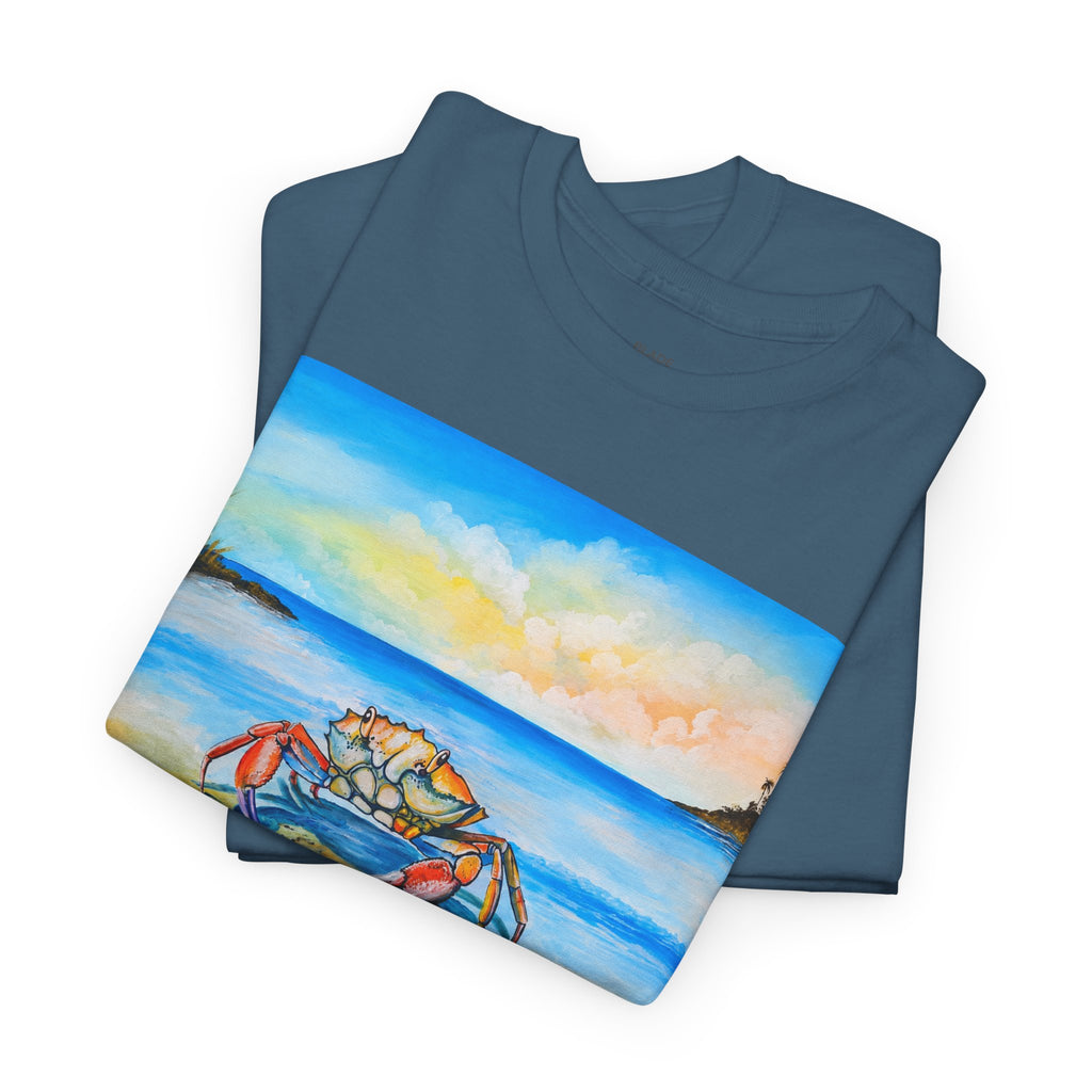 Coastal Crab Beach Sunset T-Shirt