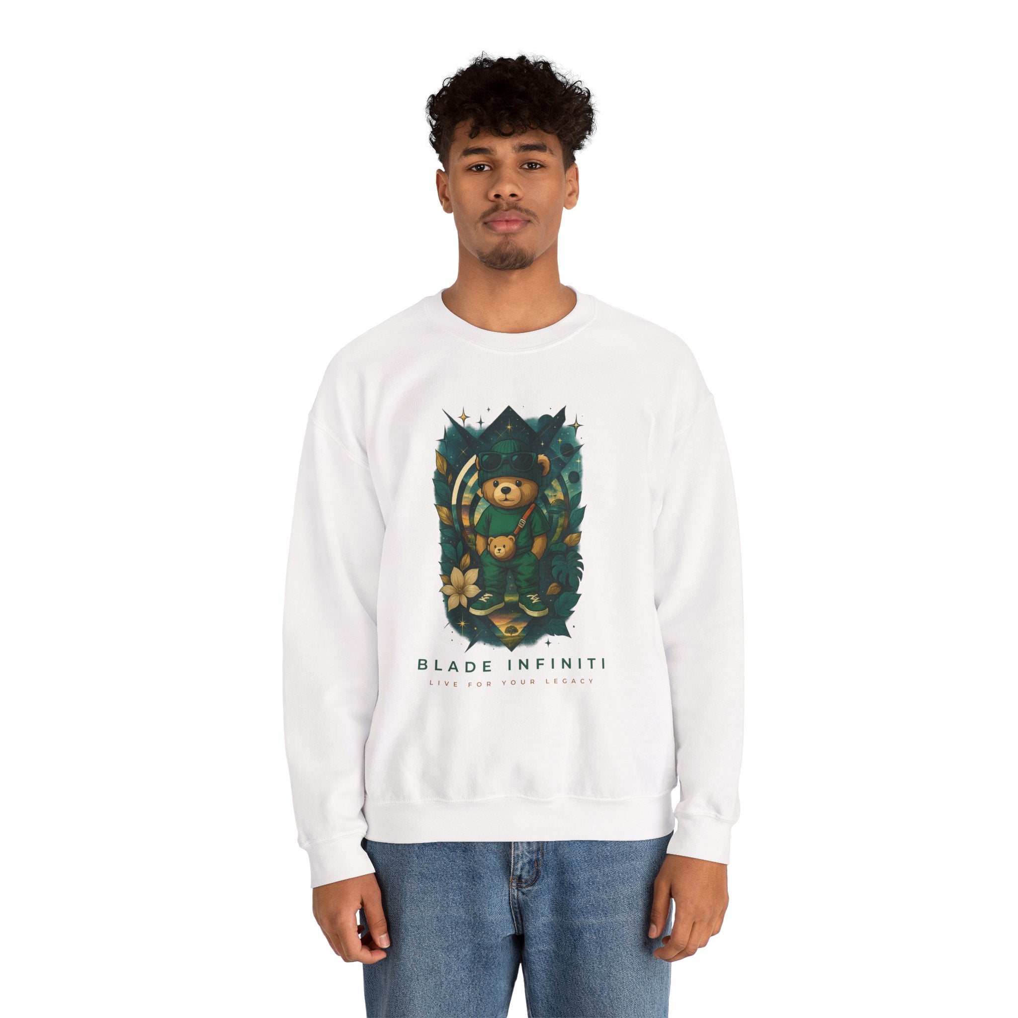 Galactic Teddy Bear V1 Unisex Crewneck Sweater