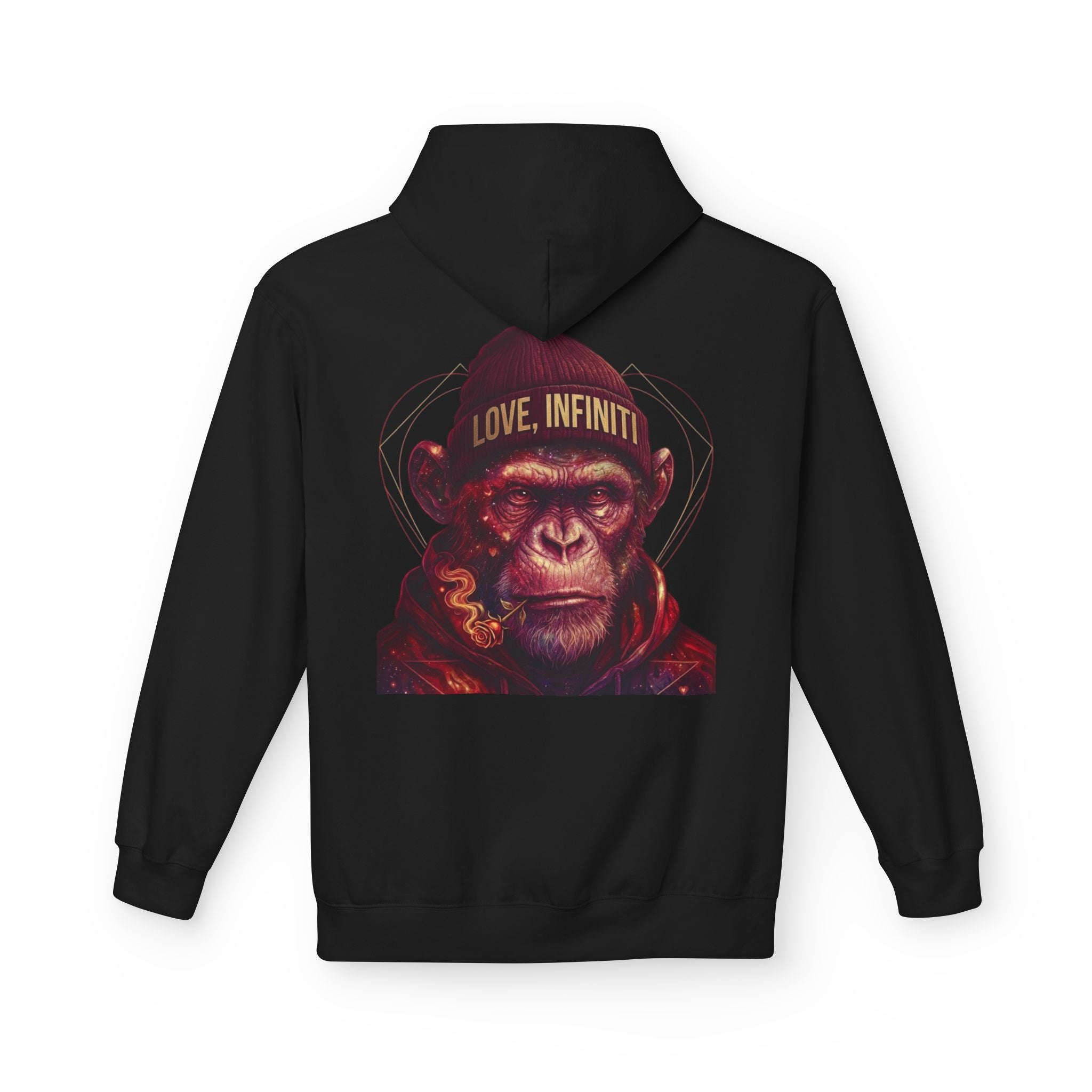 Weed/Rose Galactic Monkey - Love, Infiniti Hoodie