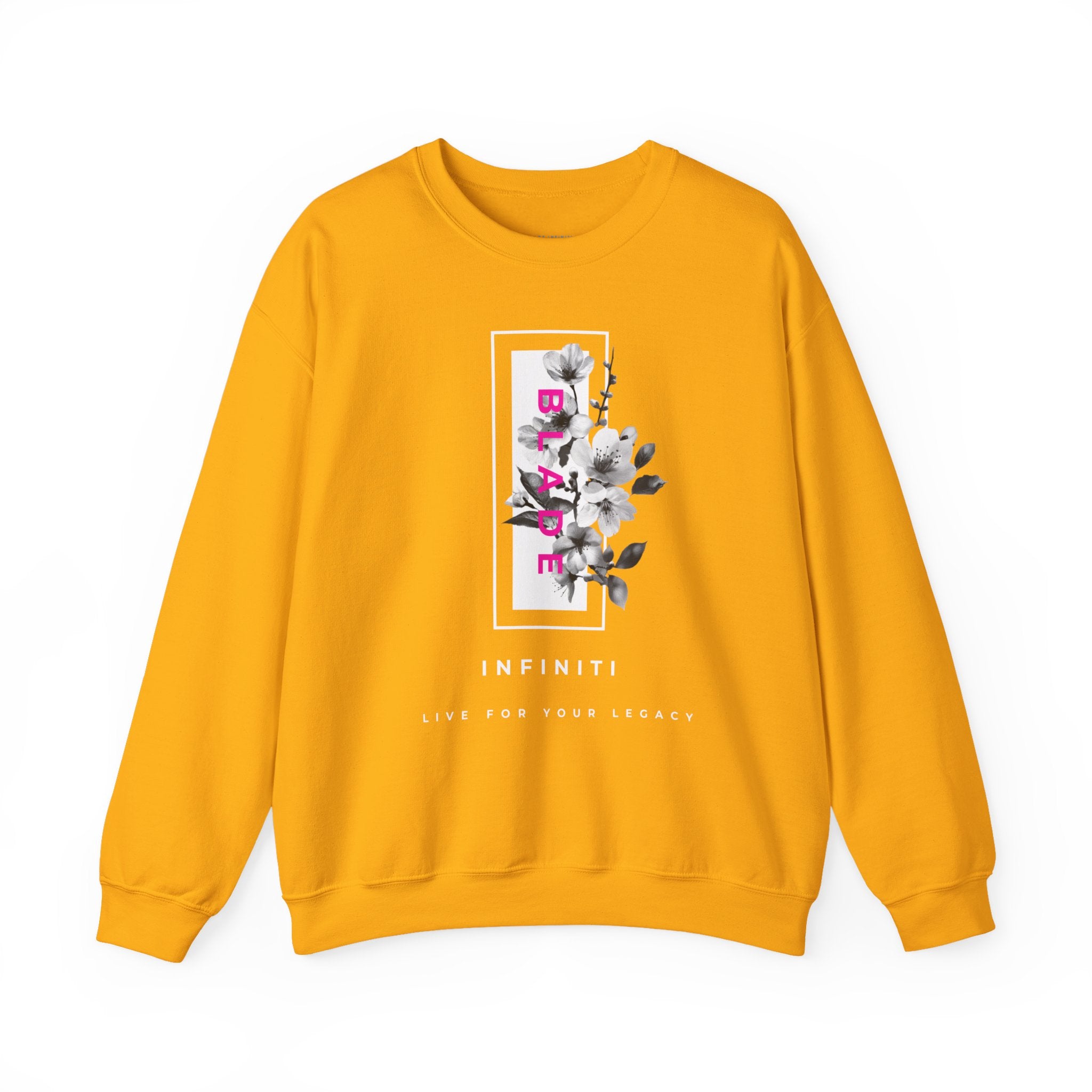Bloom Bae Deep Pink Floral Unisex Crewneck Sweater