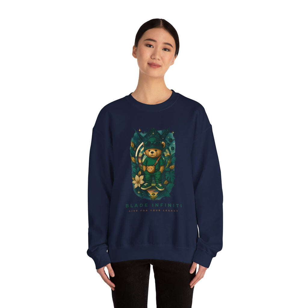 Galactic Teddy Bear V1 Unisex Crewneck Sweater