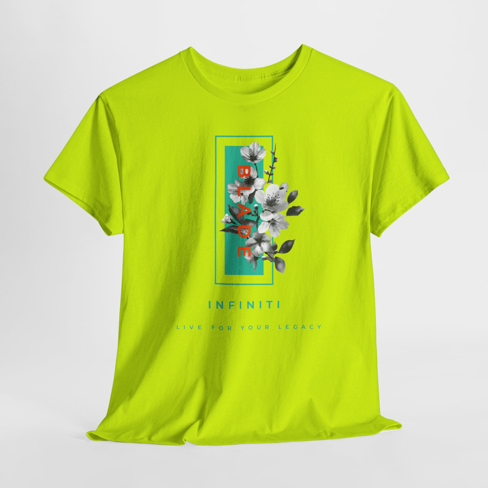 Bloom Bae Teal/Orange Floral T-Shirt