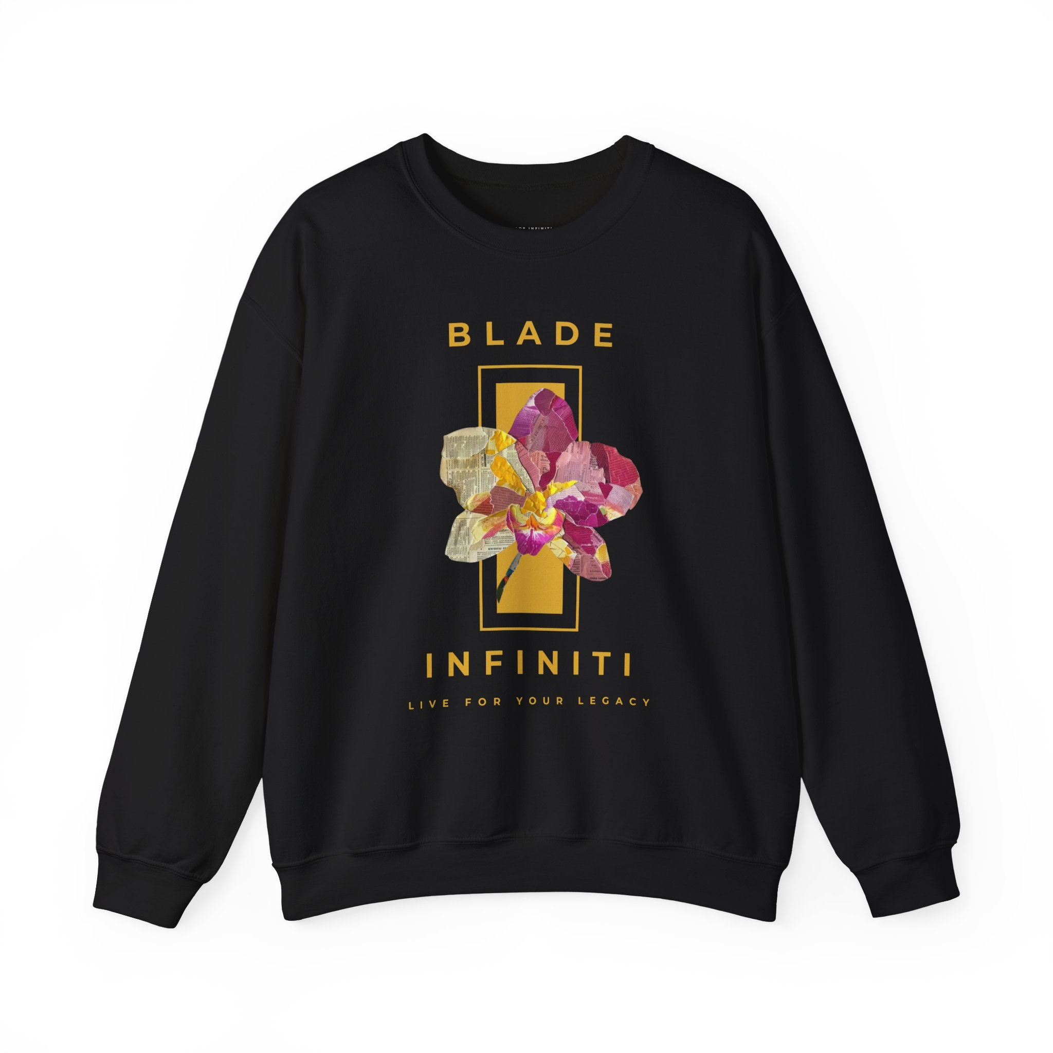 Essence of Infiniti Yellow Floral Unisex Crewneck Sweater