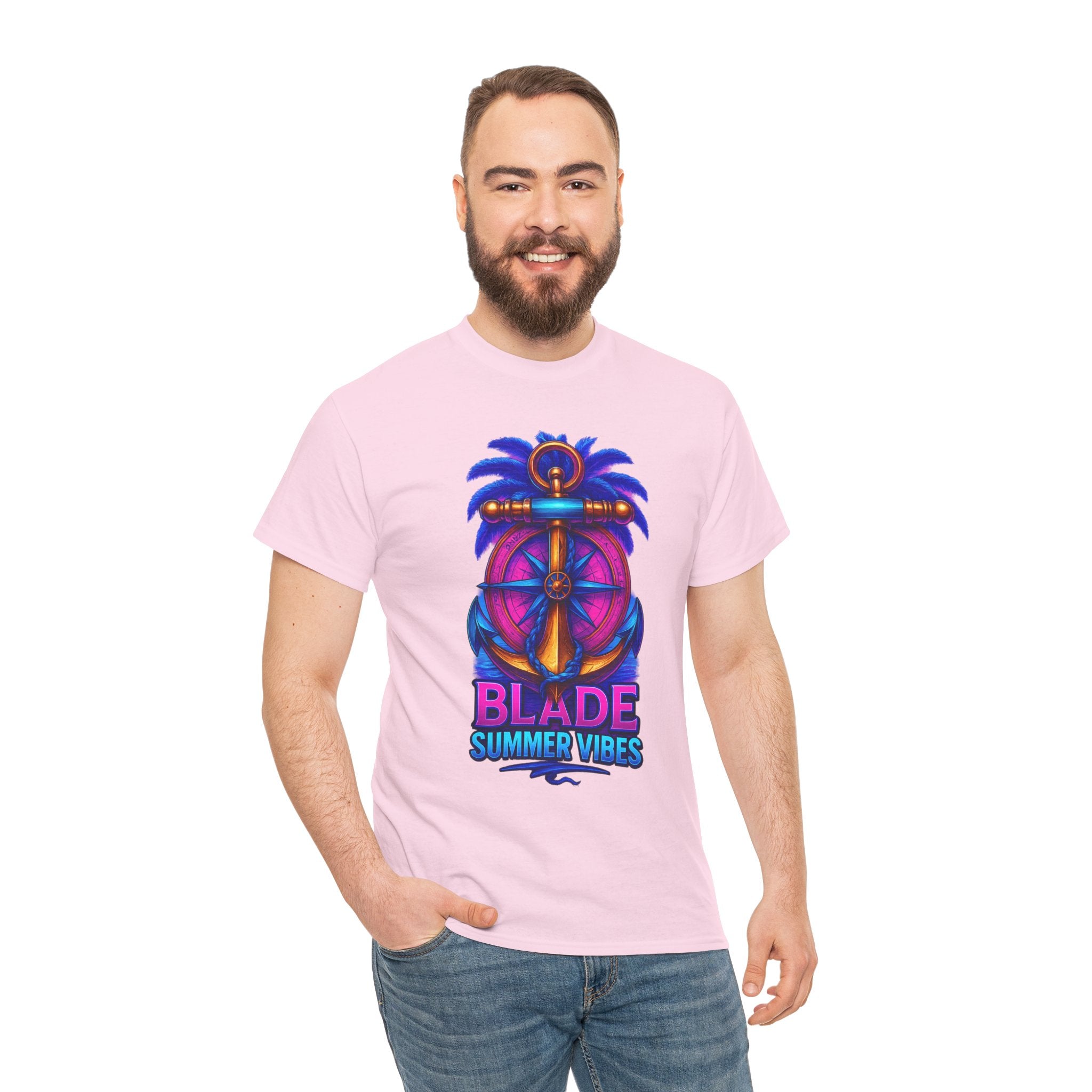 Anchor Compass Multi Blue/Pink T-Shirt