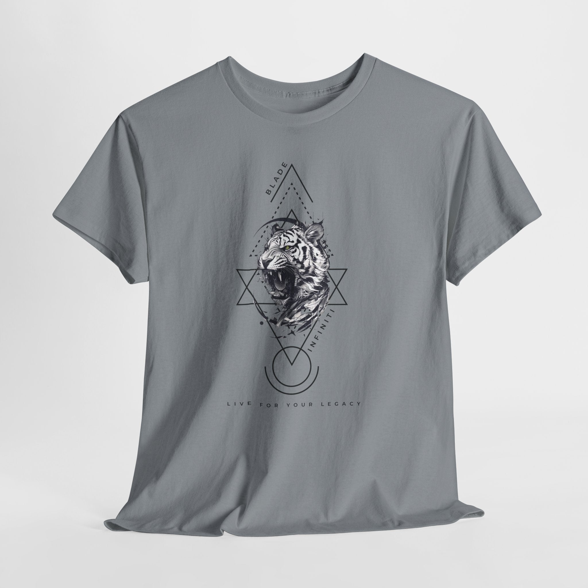 Geometric King Black TX Tiger T-Shirt