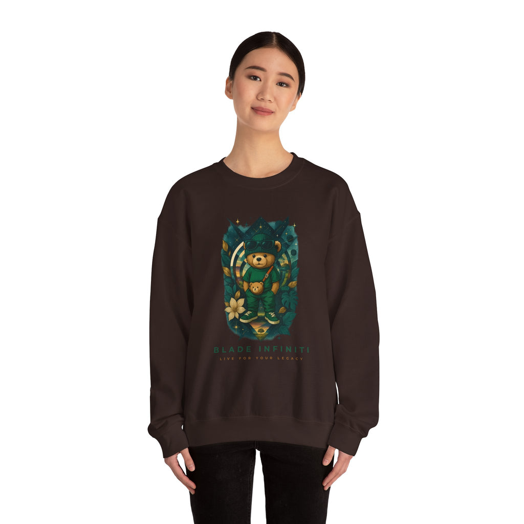 Galactic Teddy Bear V1 Unisex Crewneck Sweater