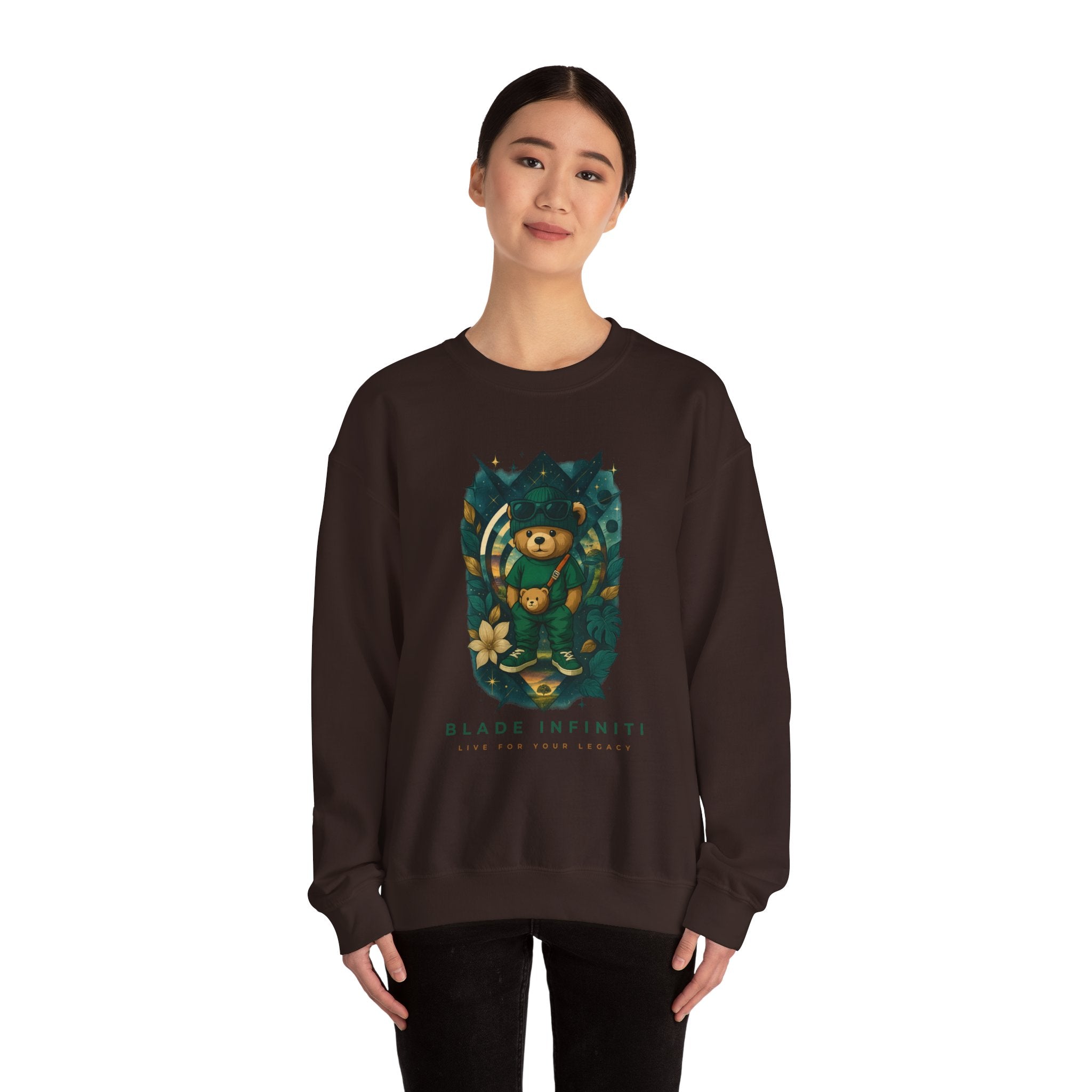 Galactic Teddy Bear V1 Unisex Crewneck Sweater