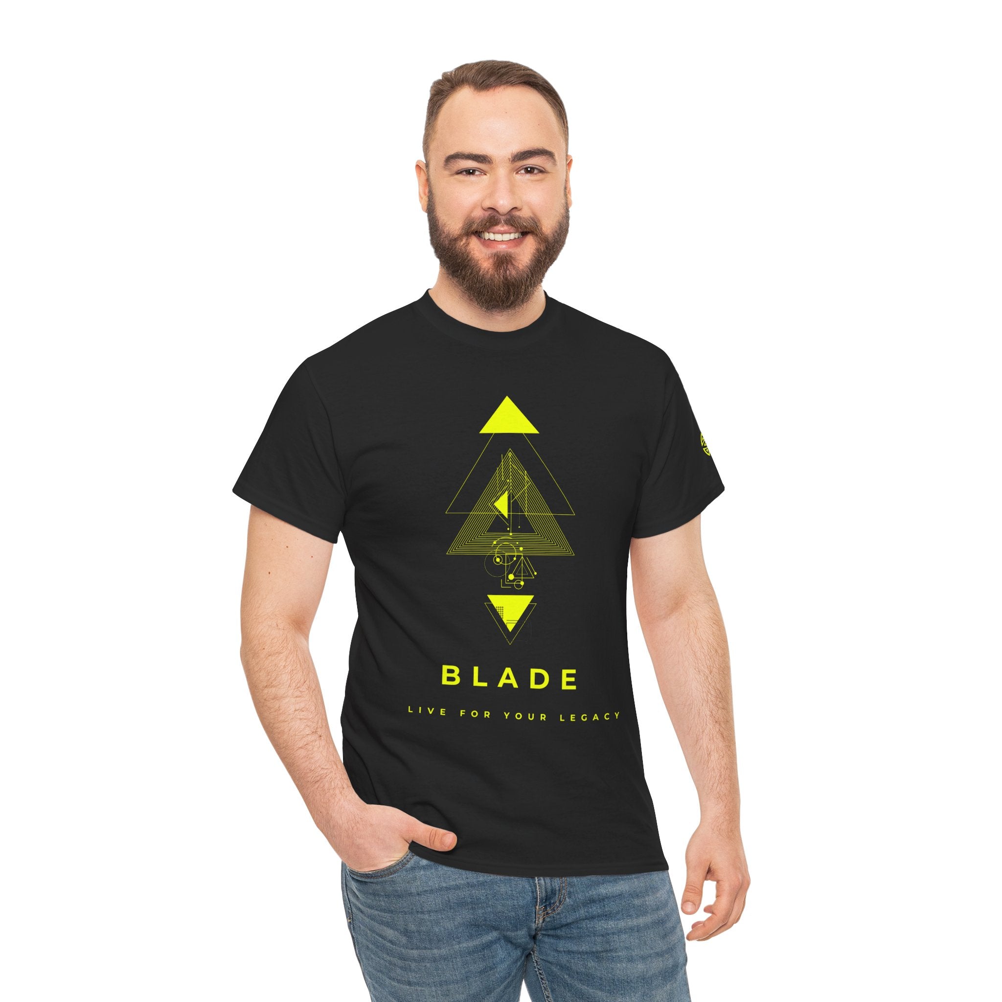 Geometric Odyssey Neon Green TX T-Shirt
