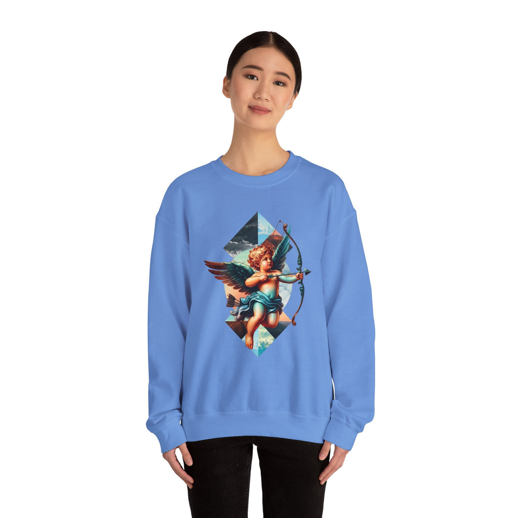 Cupid's Bow Blue + Arrow - Love, Infiniti Unisex Crewneck Sweater