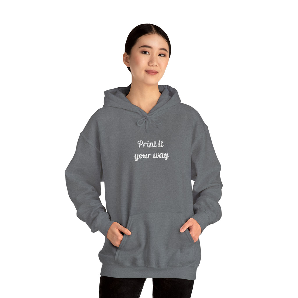 Custom Embroidered Unisex Hoodie – Ethically Sourced Cotton Blend