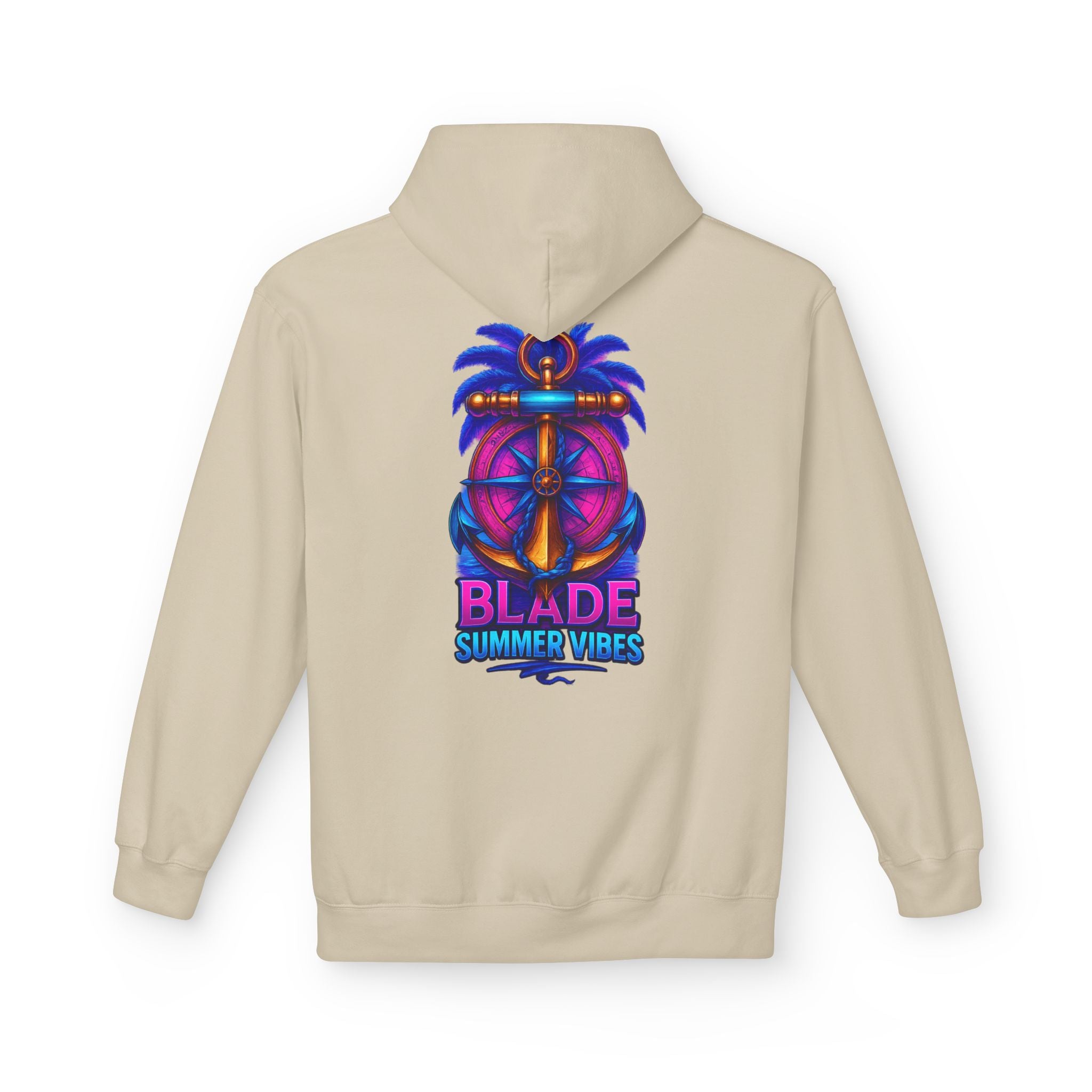 Anchor/Compass Pink/Blue Hoodie
