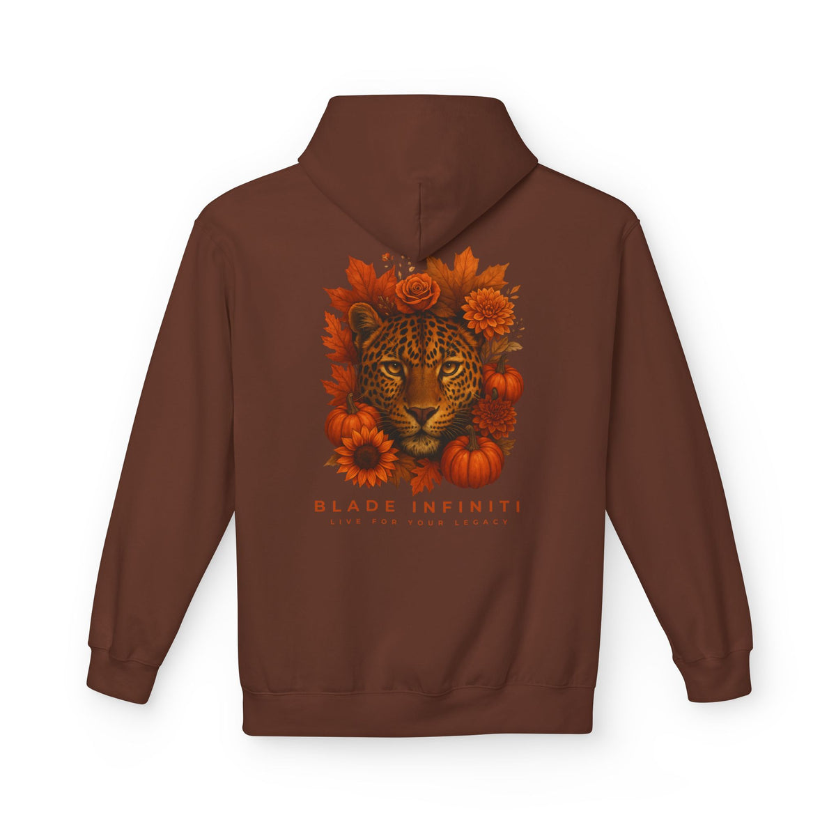 Jungle Flora Fall Leopard Hoodie