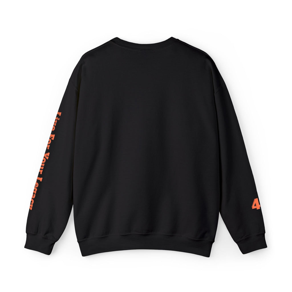 Blade Legacy Puff Stencil Orange Crewneck Sweater