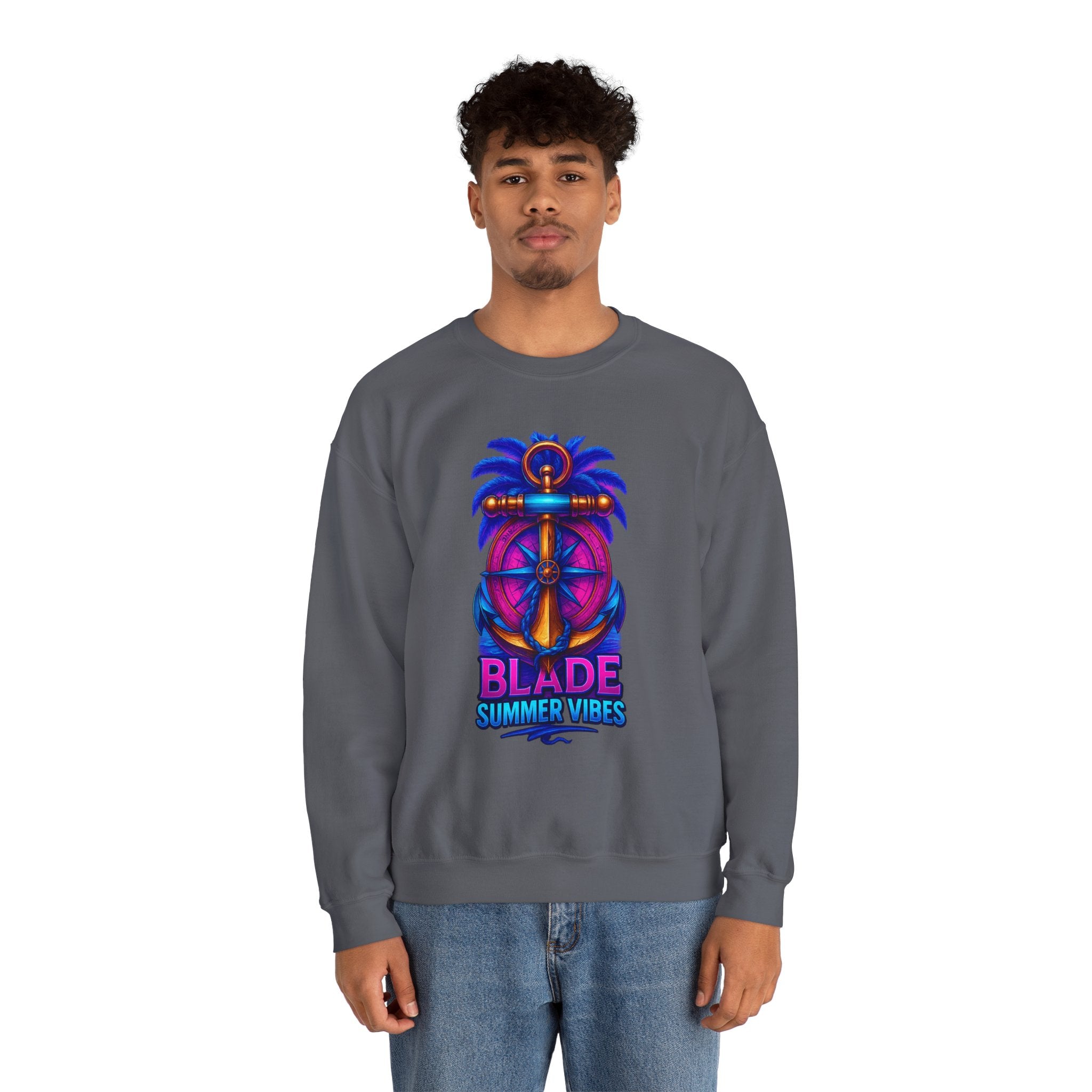 Anchor Compass Unisex Crewneck Sweater