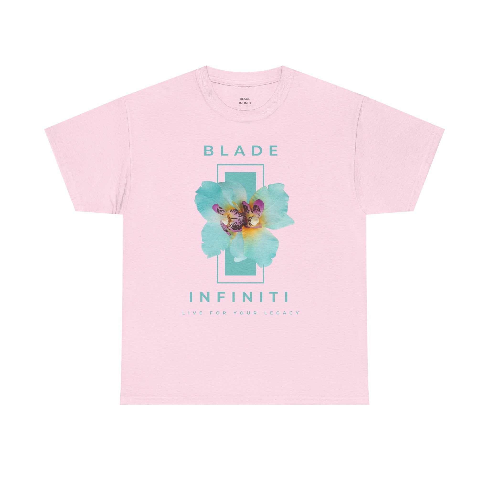 Essence of Infiniti Light Aqua Floral T-Shirt