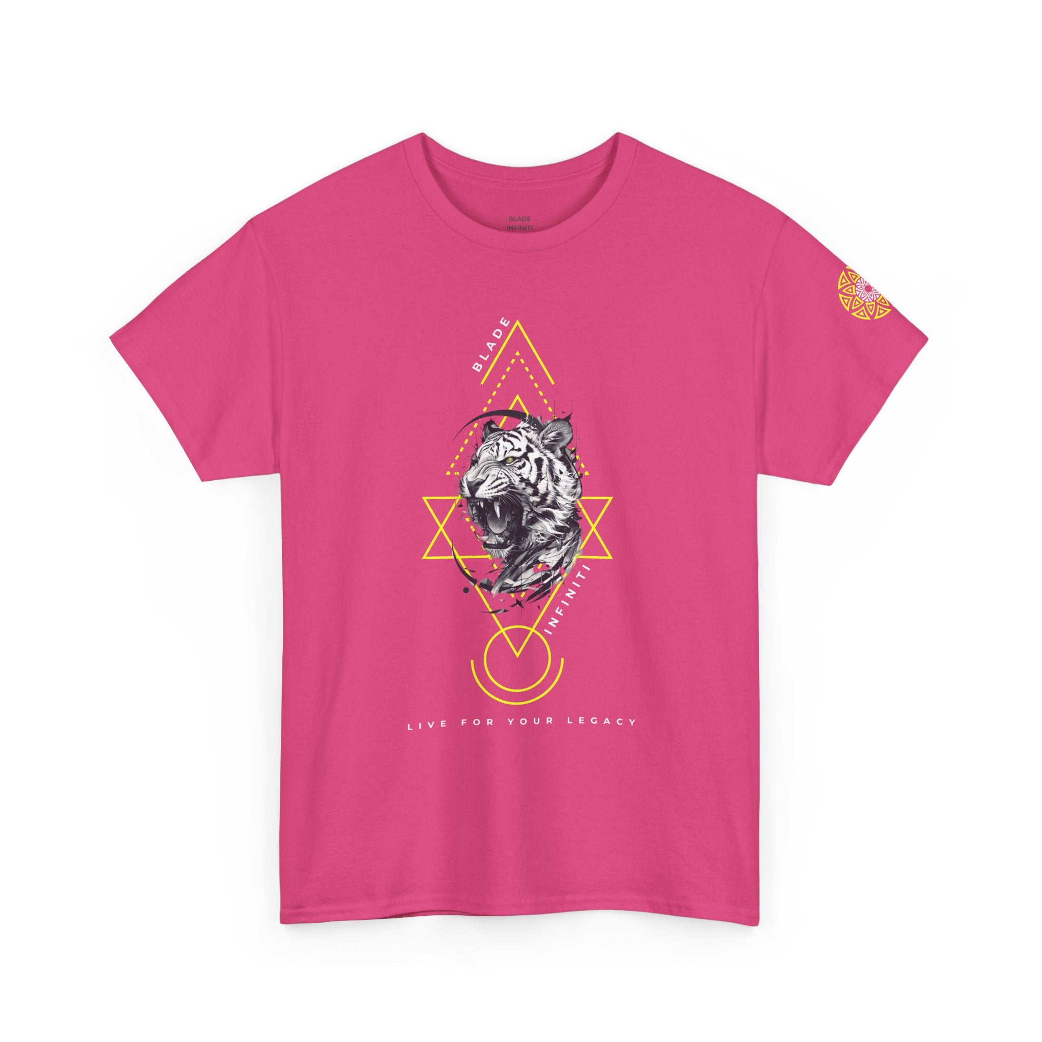 Geometric King Neon Green Tiger T-Shirt