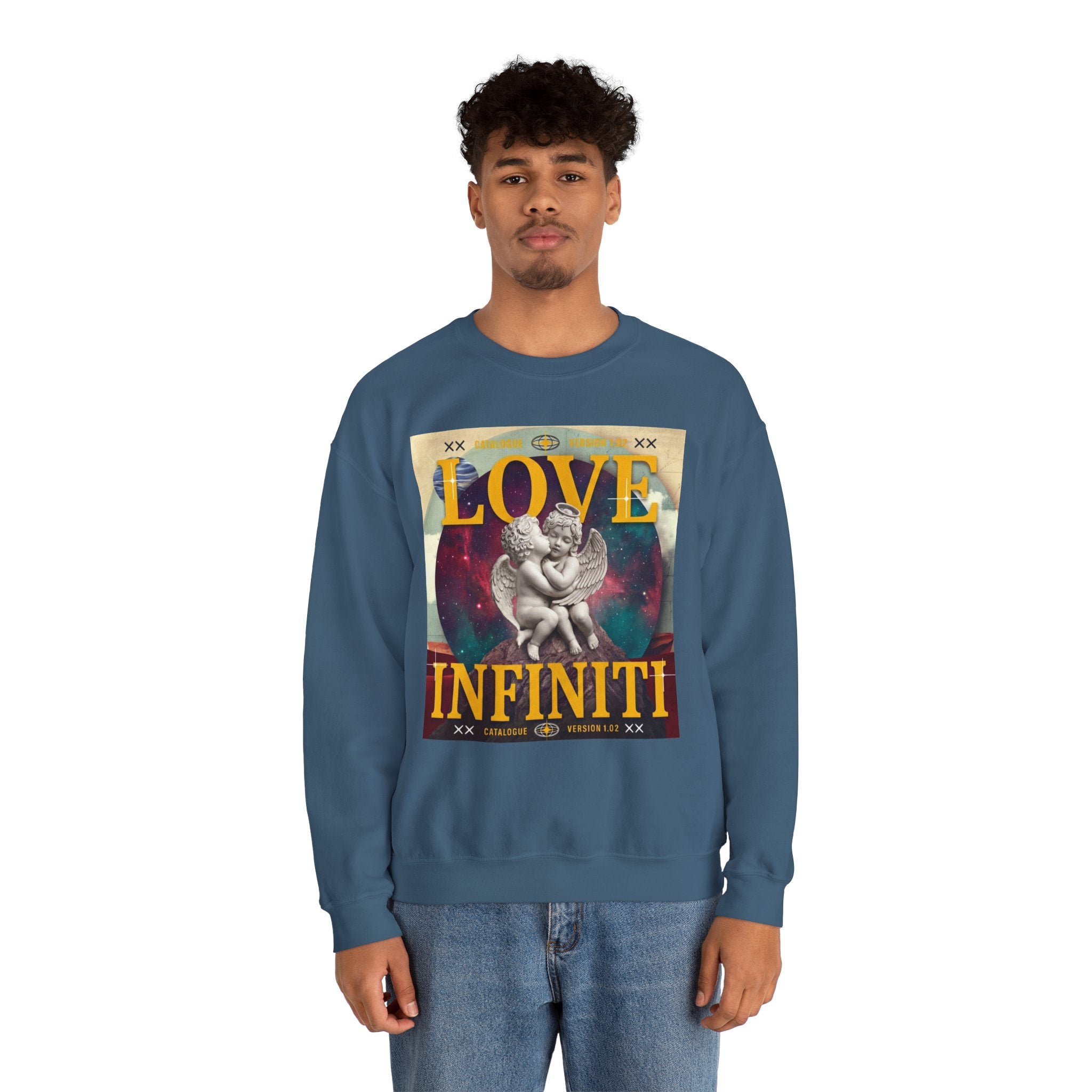 Celestial Love, Infiniti Unisex Crewneck Sweater