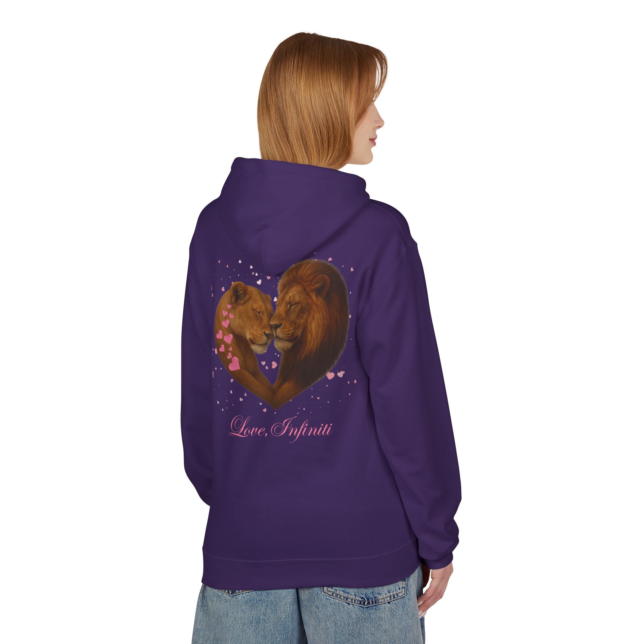 Lion Hearts - Love, Infiniti Unisex Hoodie