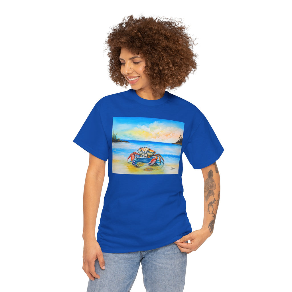 Coastal Crab Beach Sunset T-Shirt