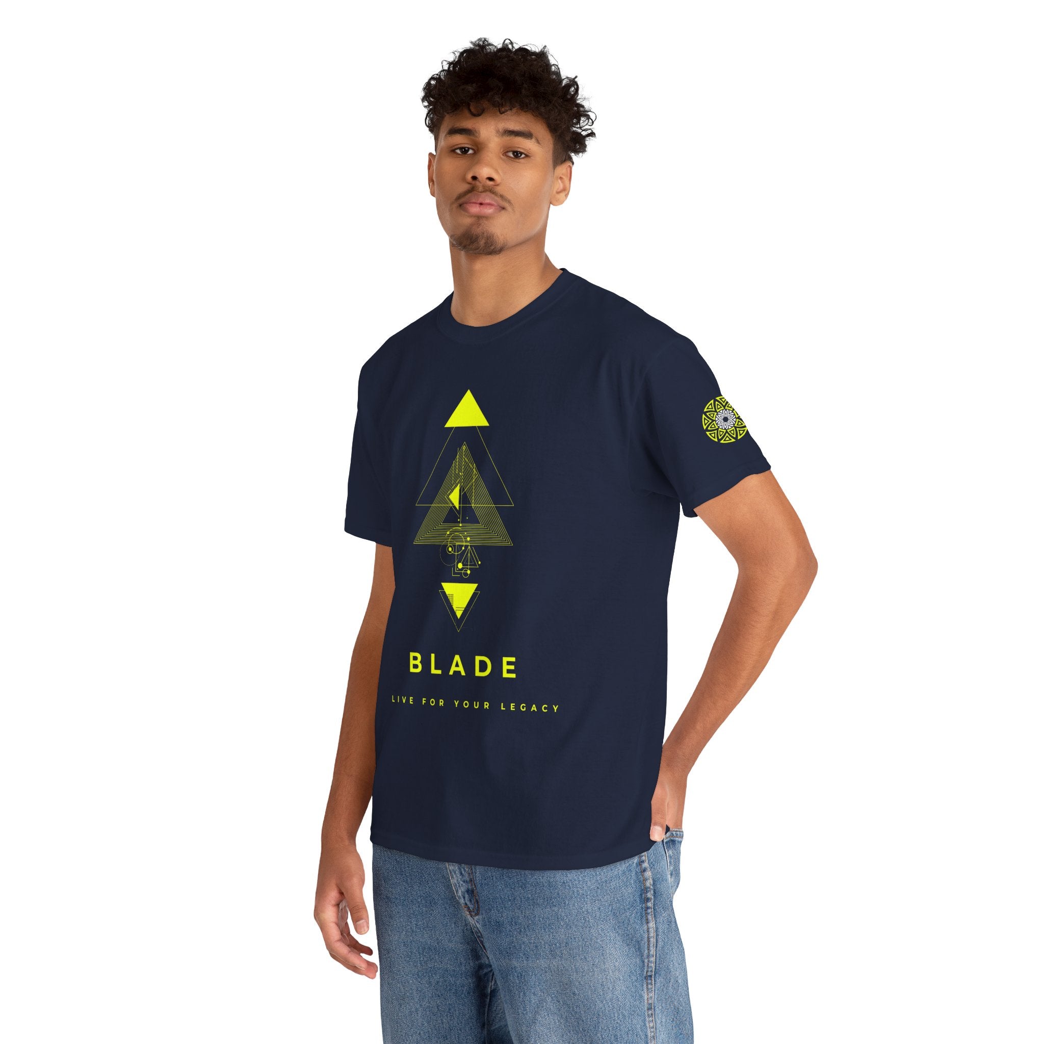 Geometric Odyssey Neon Green TX T-Shirt