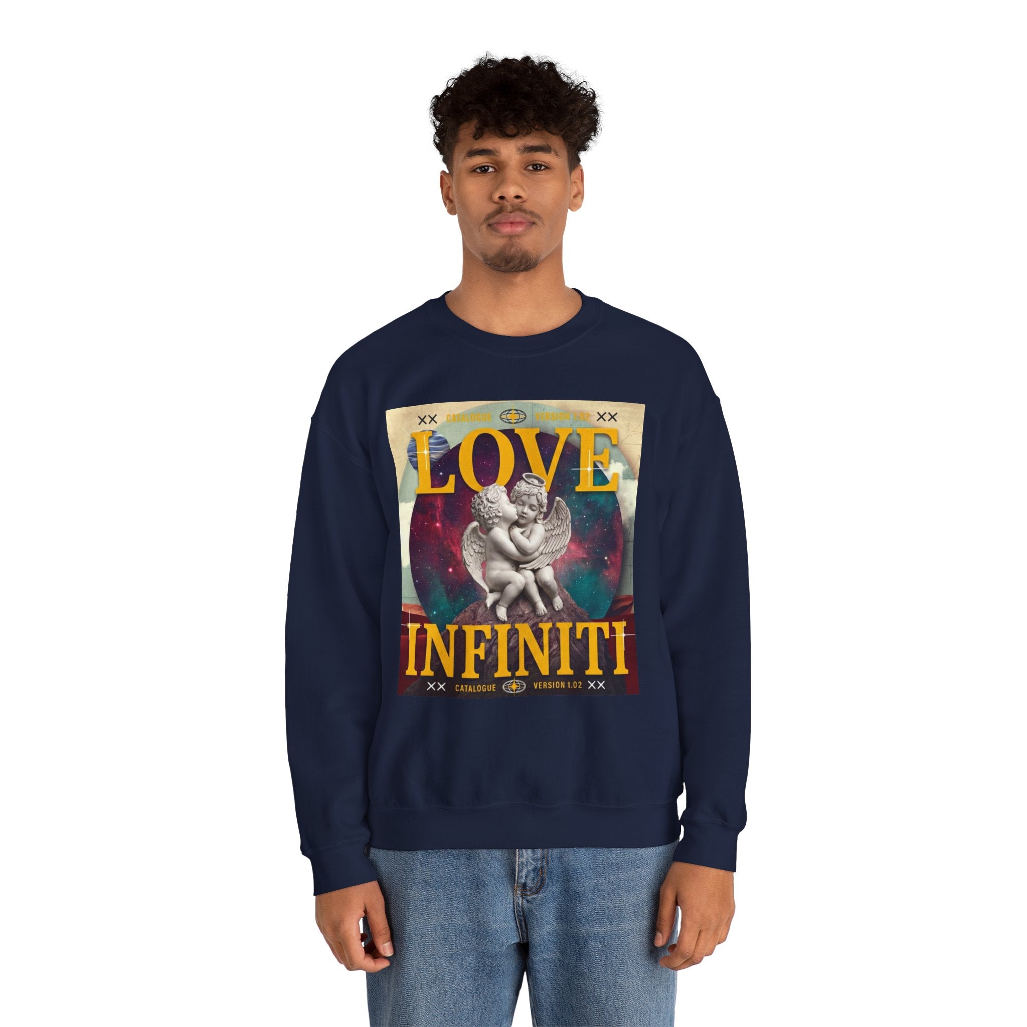 Celestial Love, Infiniti Unisex Crewneck Sweater