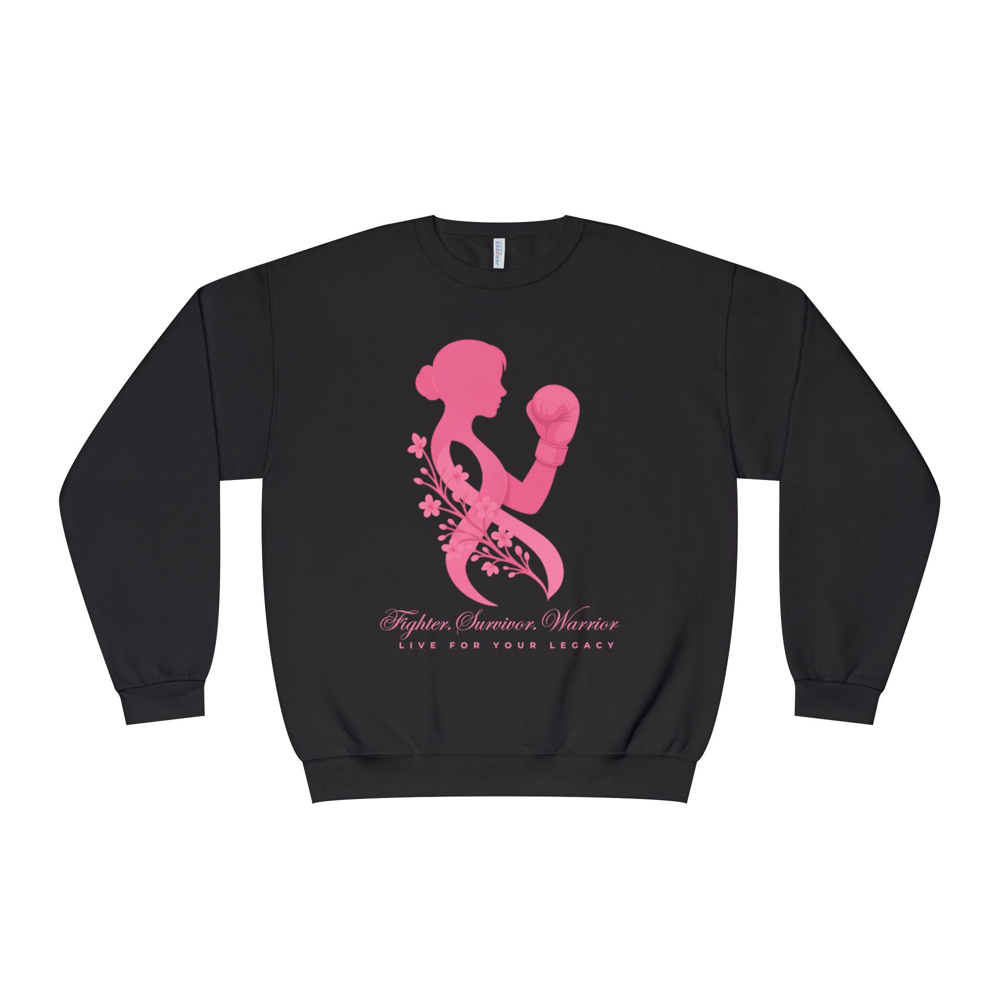 Fighter. Survivor. Warrior | Breast Cancer Sweatshirt/Sweater