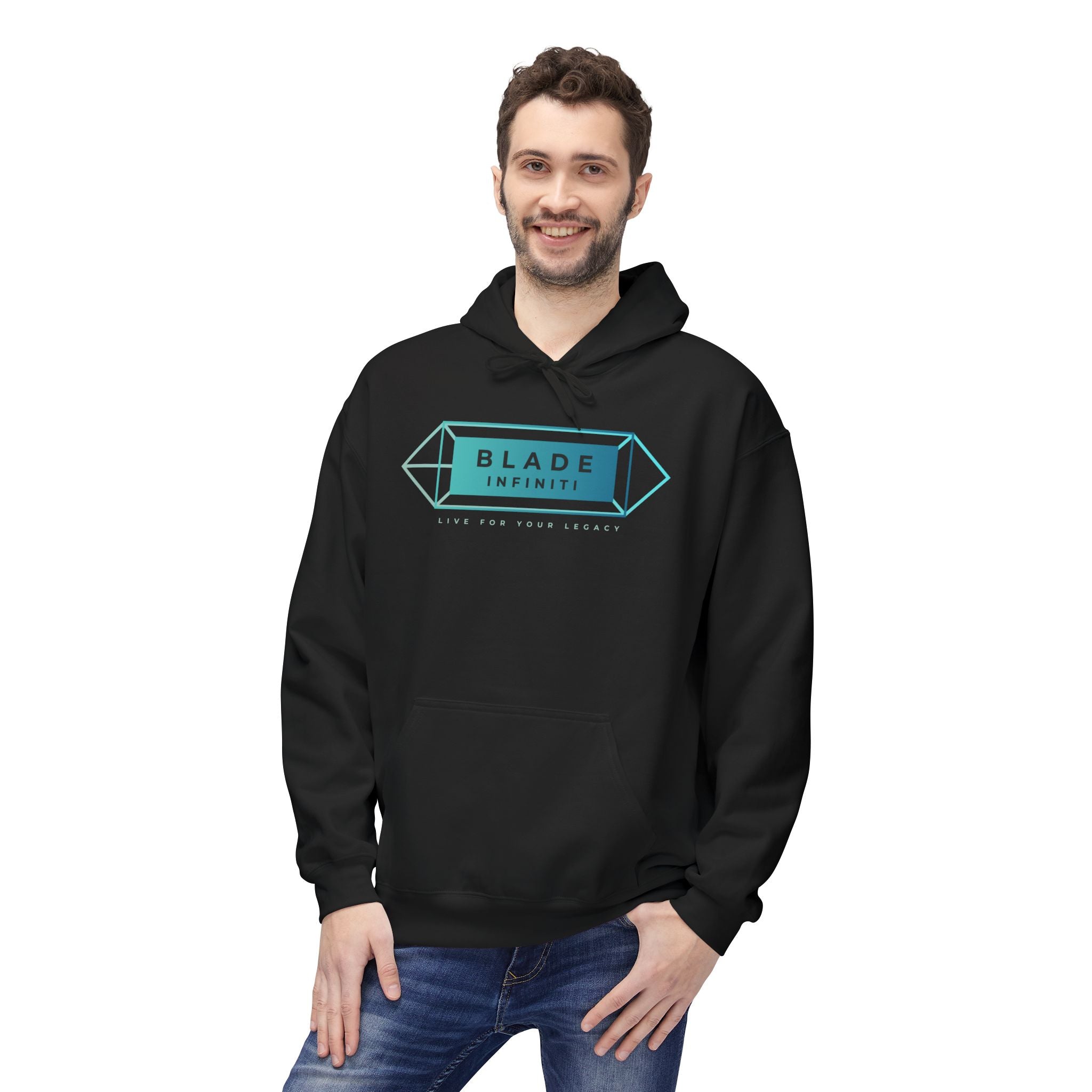 Cupid's Bow Blue + Arrow - Love, Infiniti Hoodie
