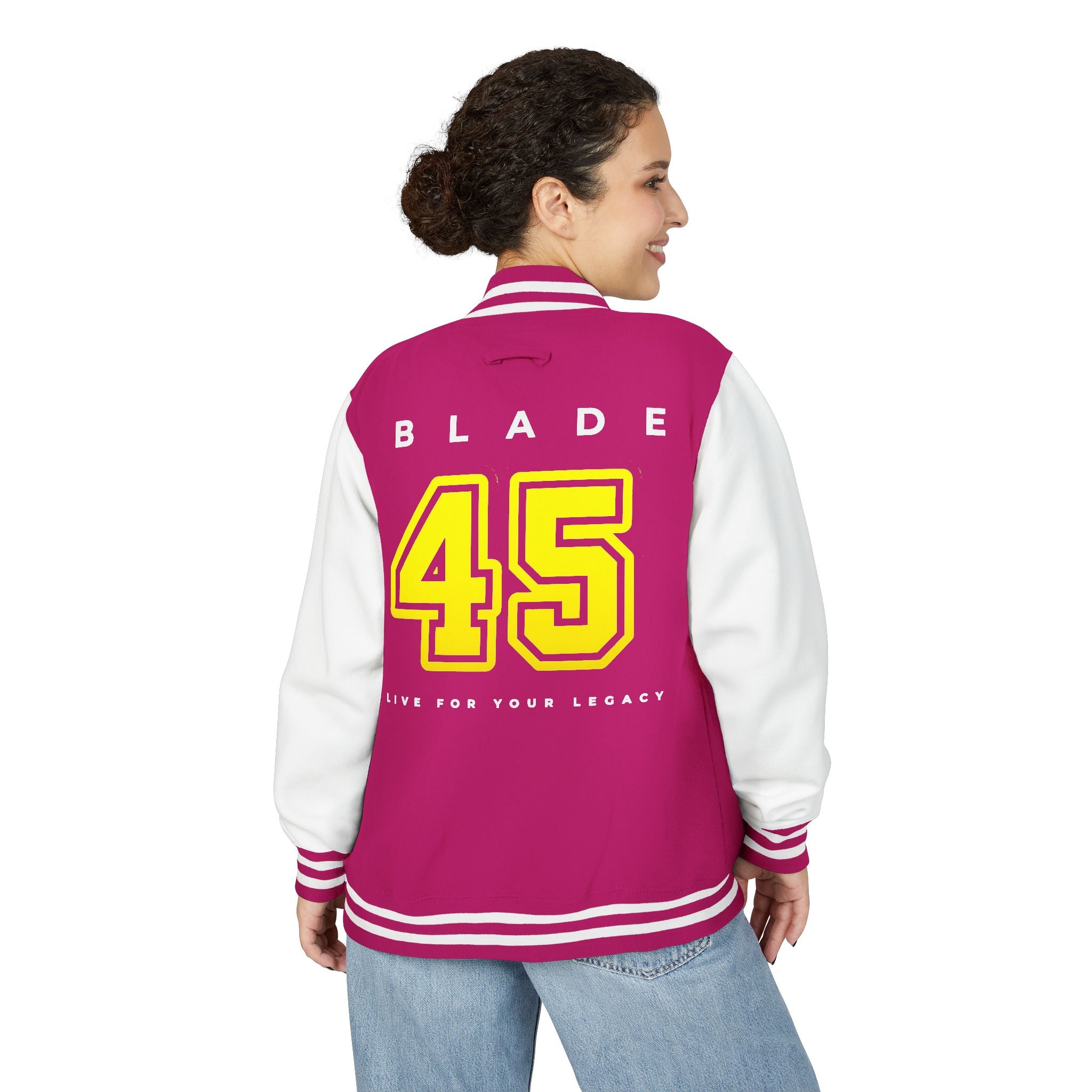 Blade 45 Golden Yellow/White Letterman Jacket