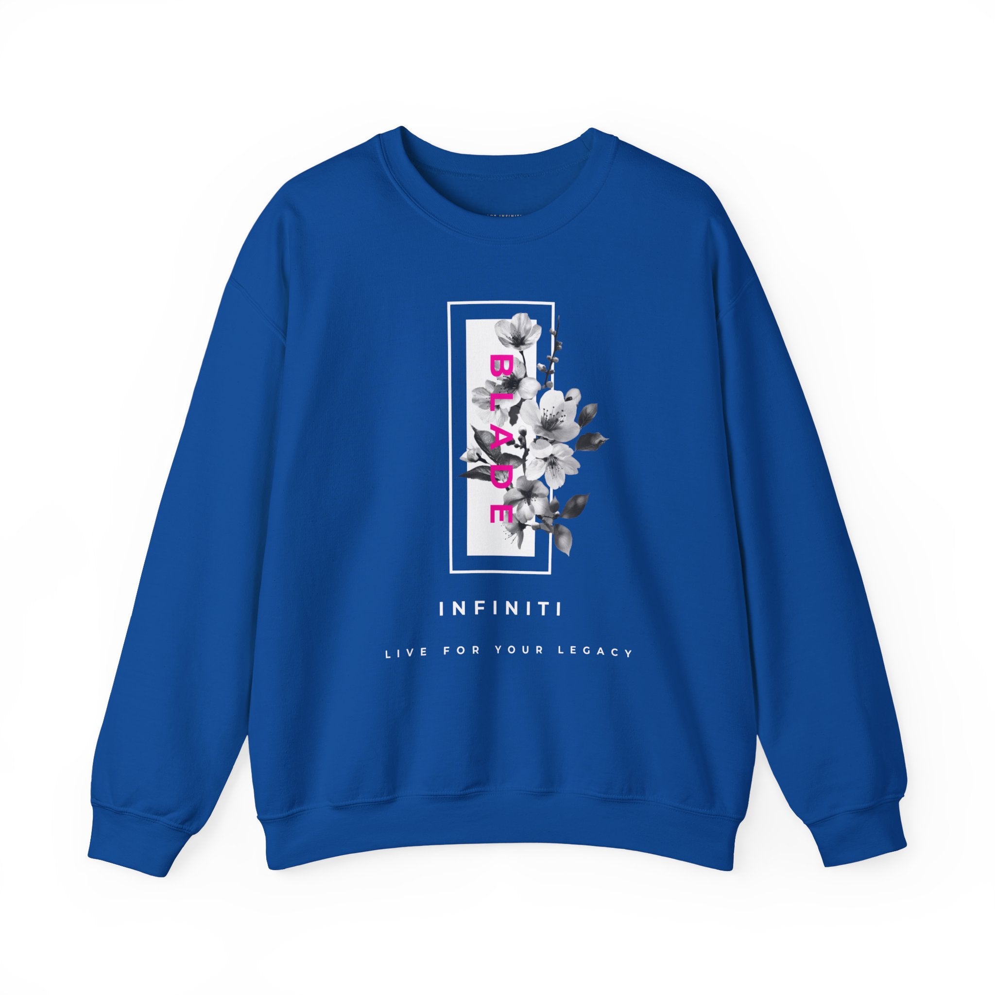 Bloom Bae Deep Pink Floral Unisex Crewneck Sweater