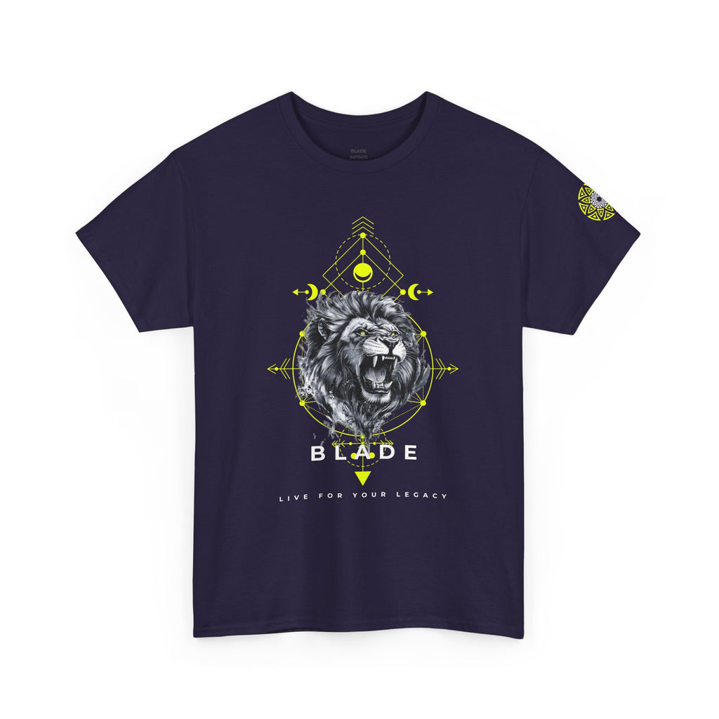 Geometric King White TX Lion T-Shirt