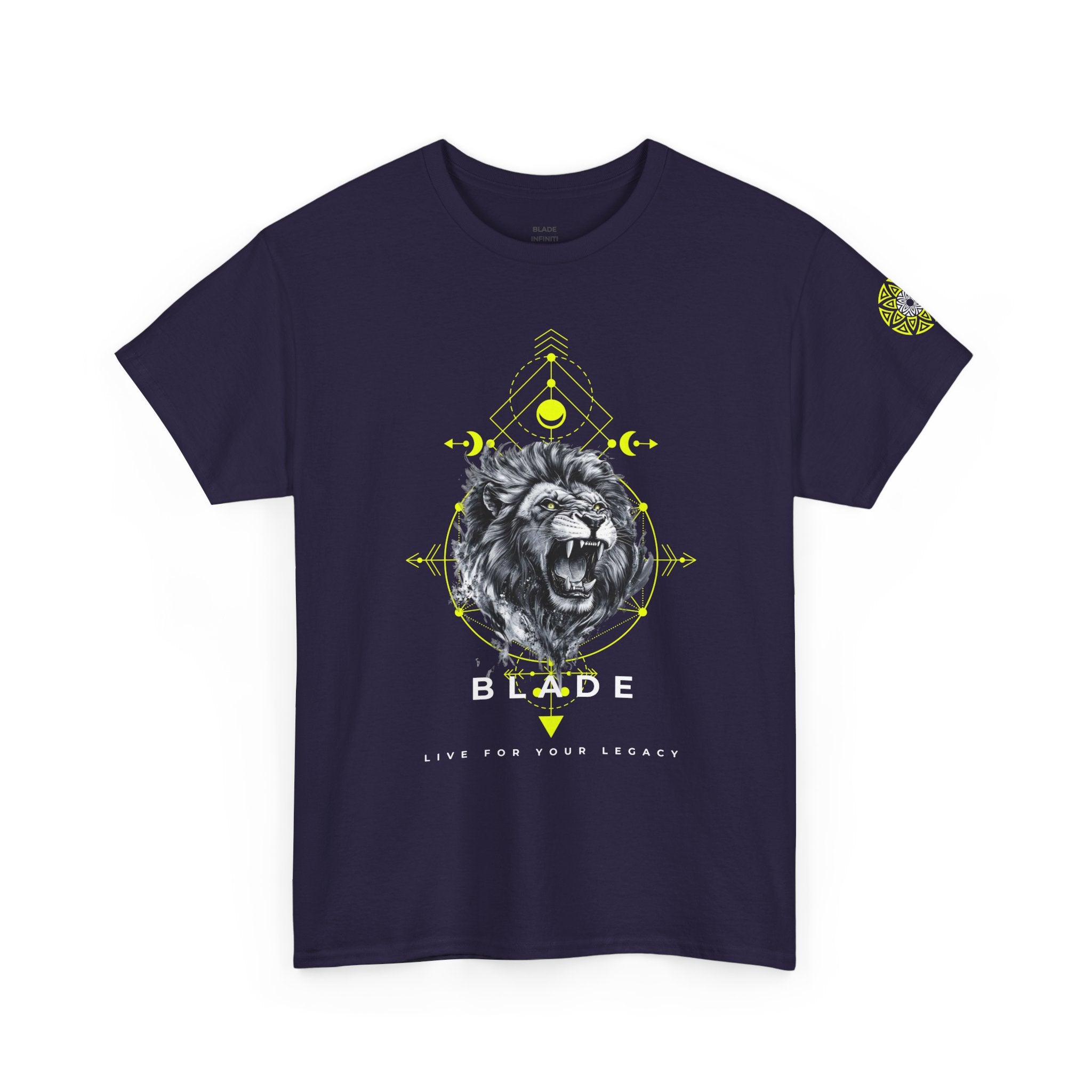 Geometric King White TX Lion T-Shirt