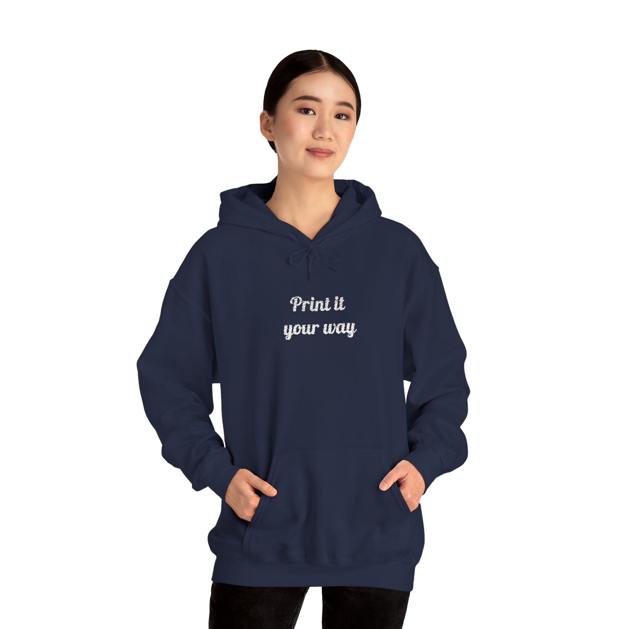 Custom Embroidered Unisex Hoodie – Ethically Sourced Cotton Blend