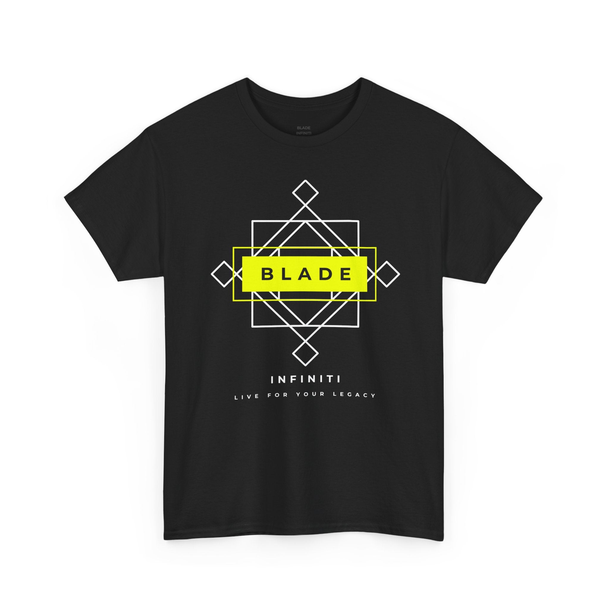 Geometric Infiniti Neon Green/White T-Shirt