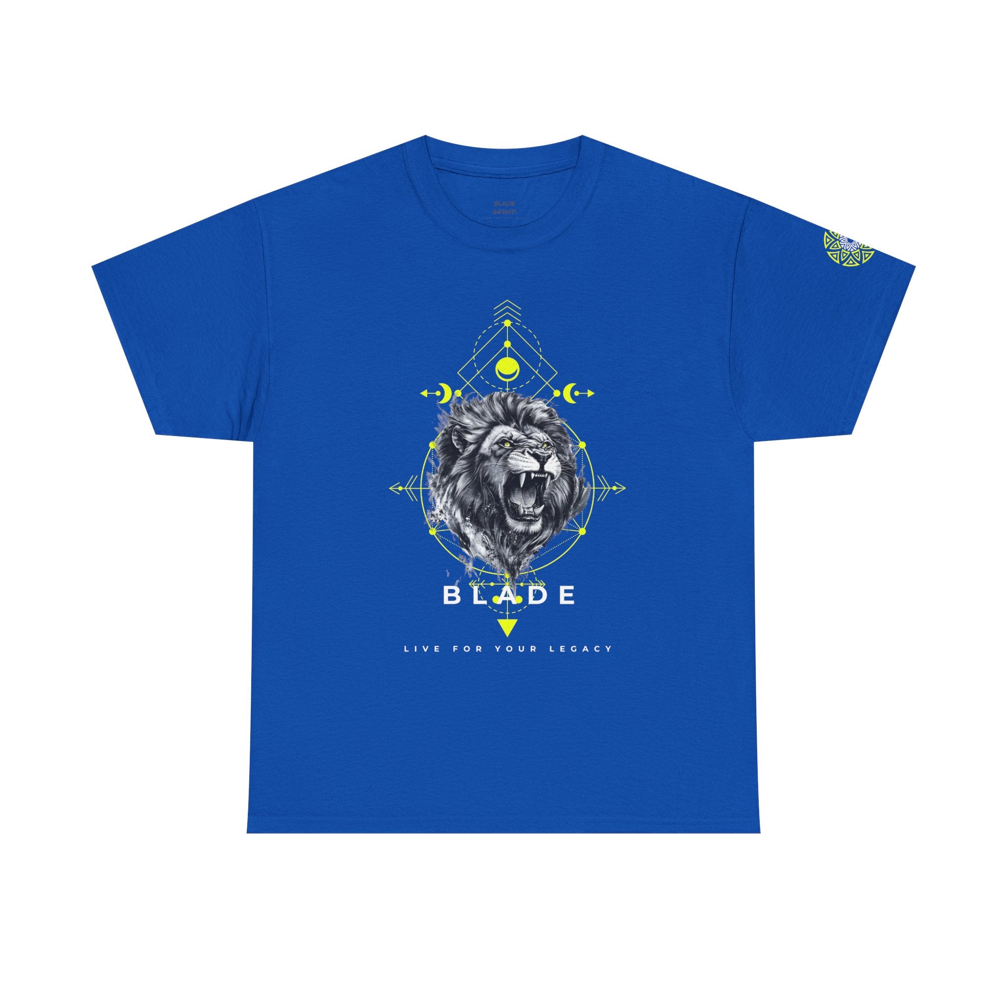 Geometric King White TX Lion T-Shirt