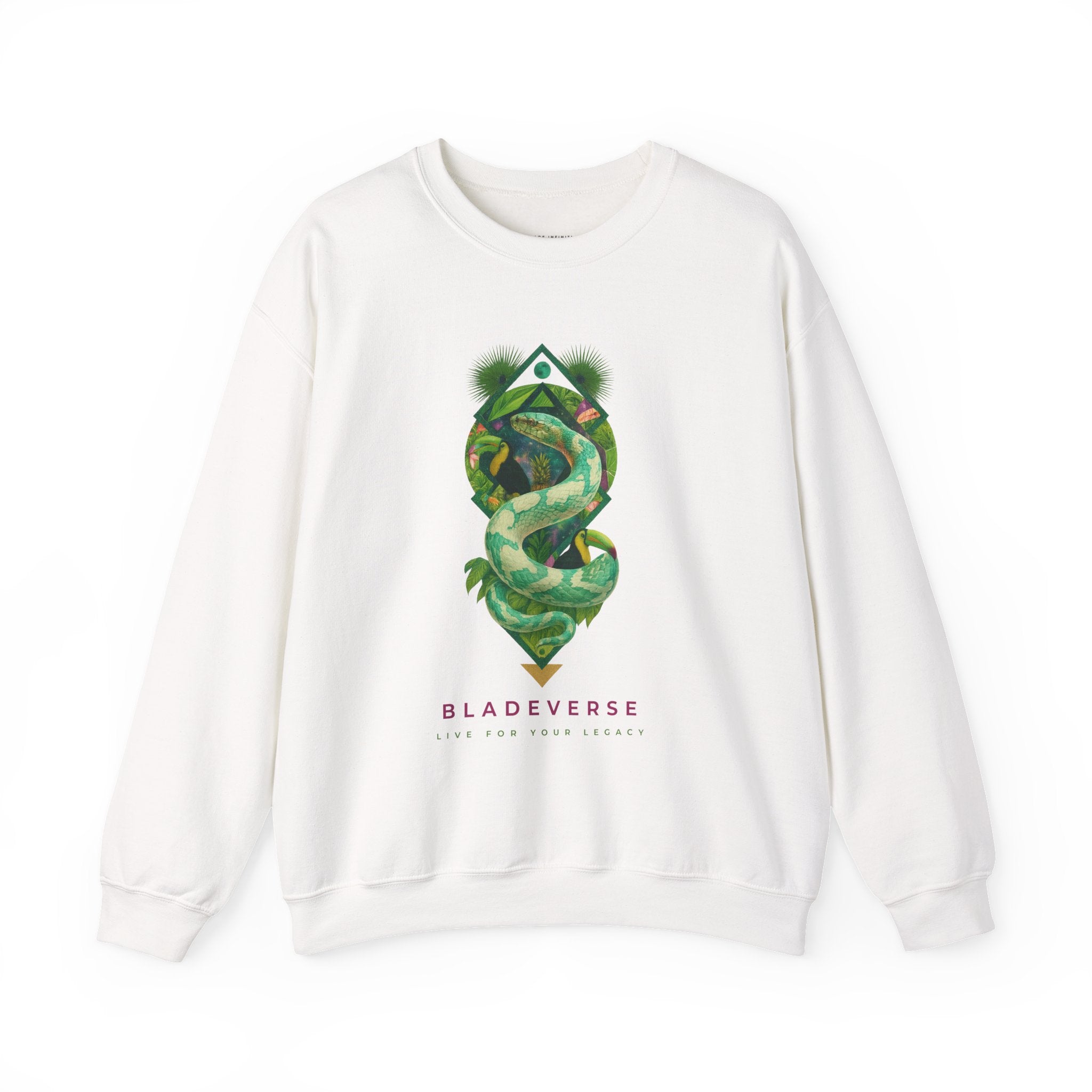 Galactic Snake Unisex Crewneck Sweater