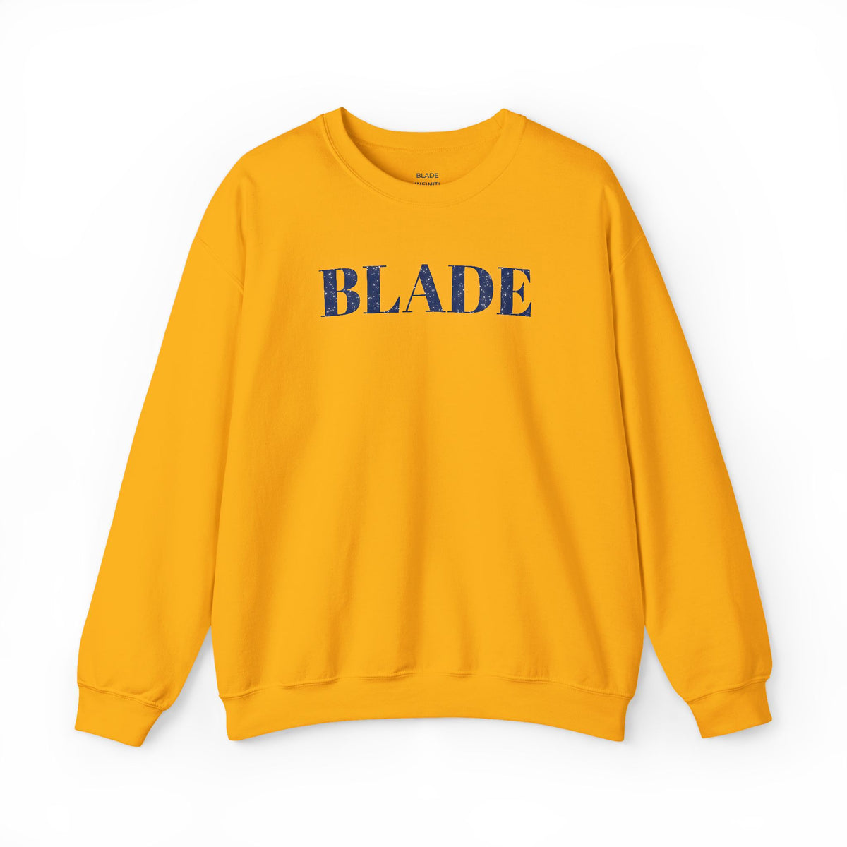 Blade Minimal Blue Sparkle Crewneck Sweater