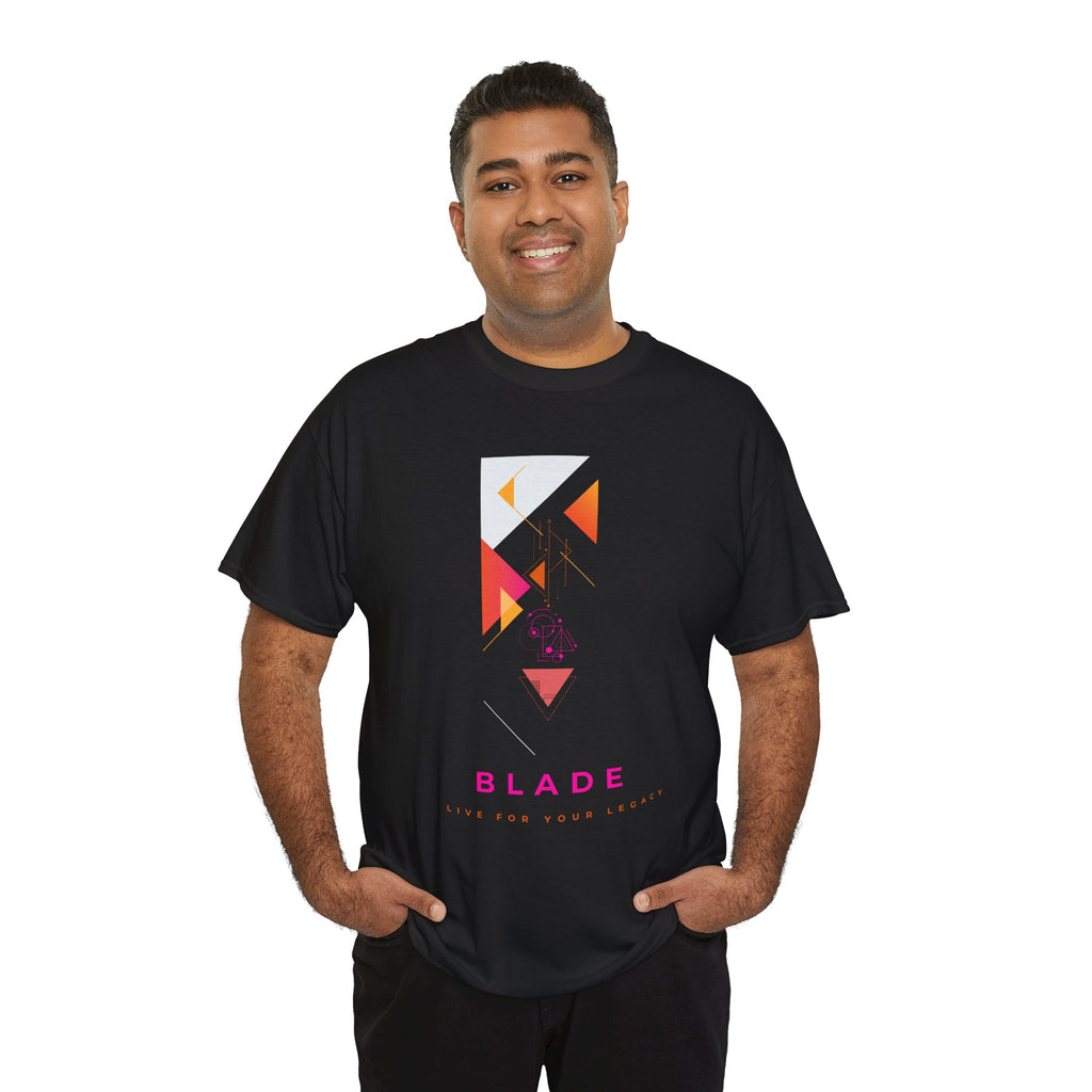 Geometric Odyssey  Pink/Orange T-Shirt