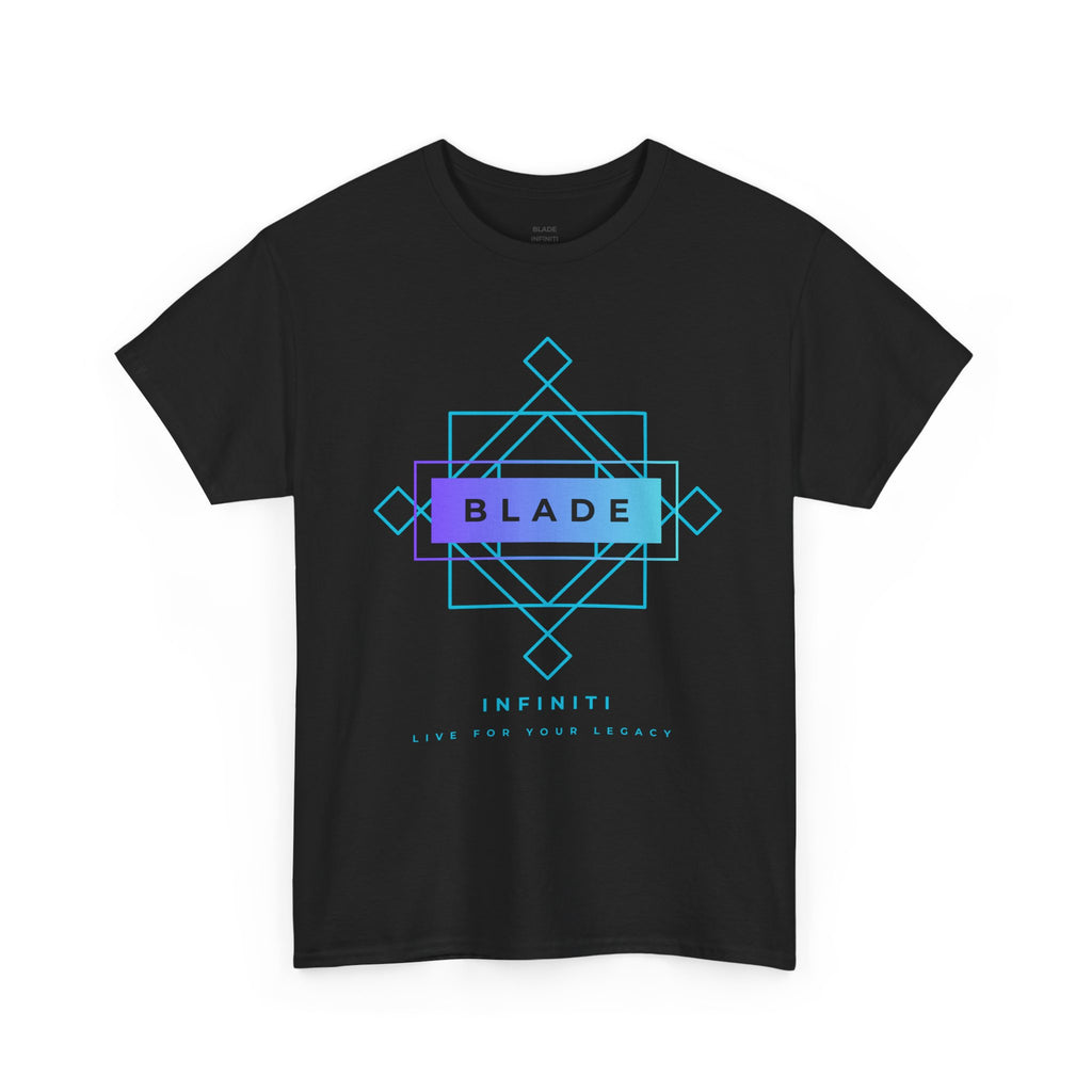 Geometric Infiniti Aqua/Purple Ombre T-Shirt