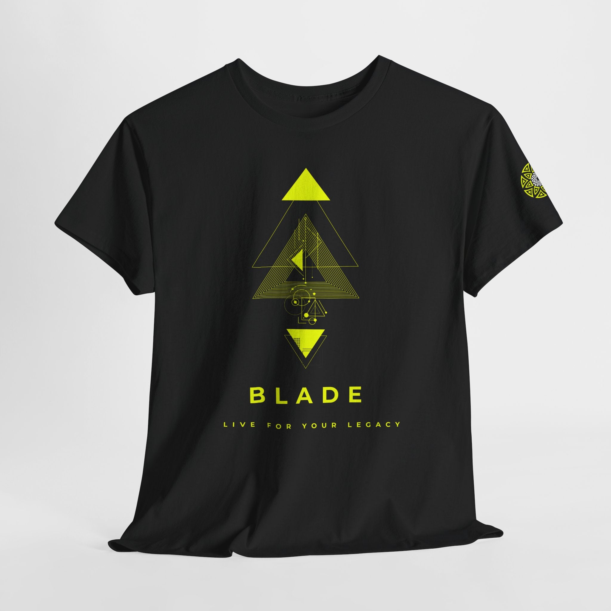 Geometric Odyssey Neon Green TX T-Shirt
