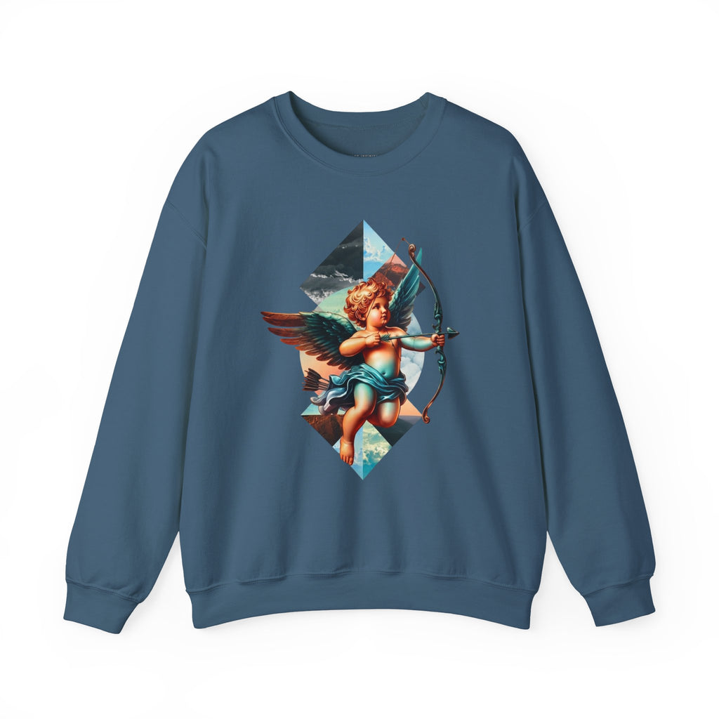 Cupid's Bow Blue + Arrow - Love, Infiniti Unisex Crewneck Sweater