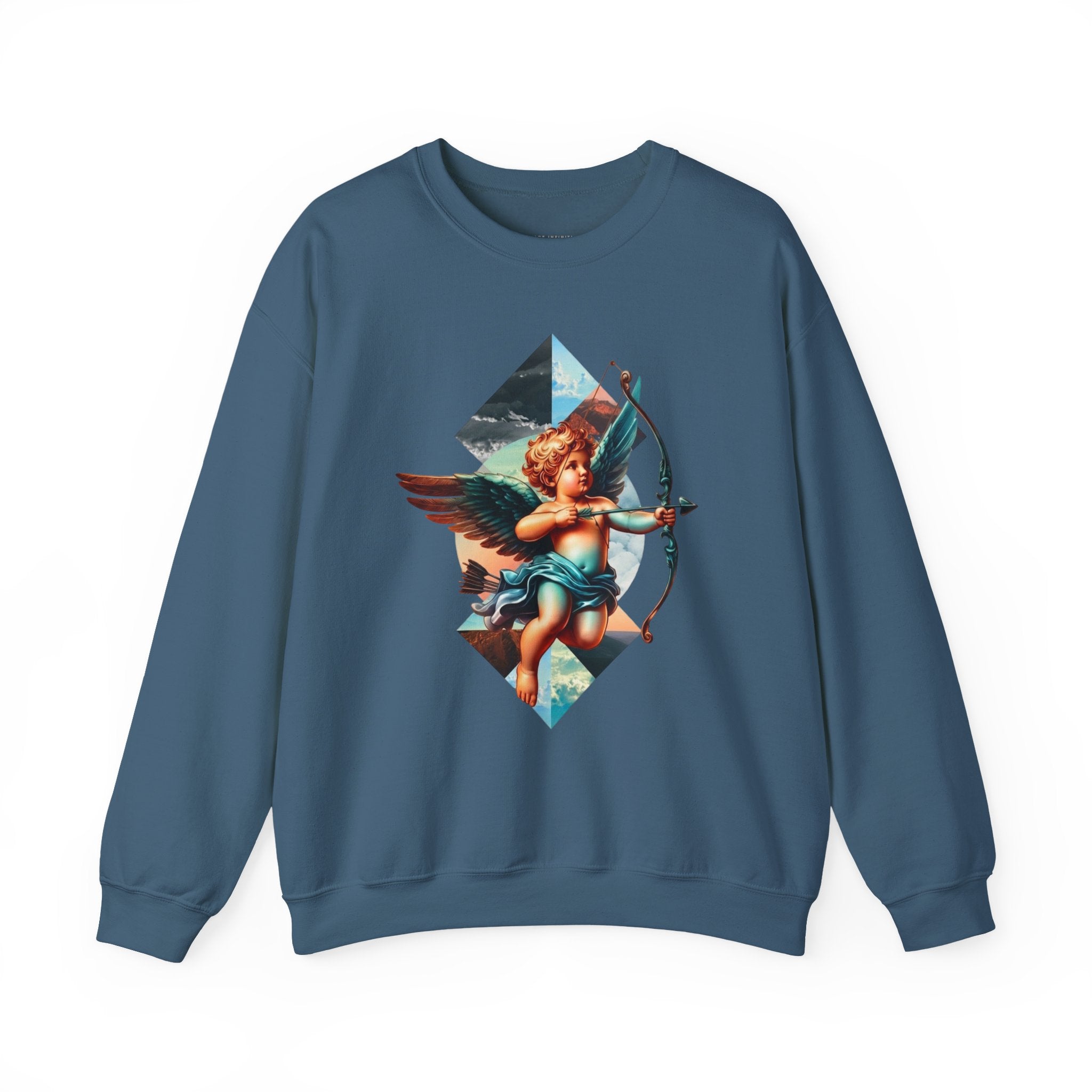 Cupid's Bow Blue + Arrow - Love, Infiniti Unisex Crewneck Sweater
