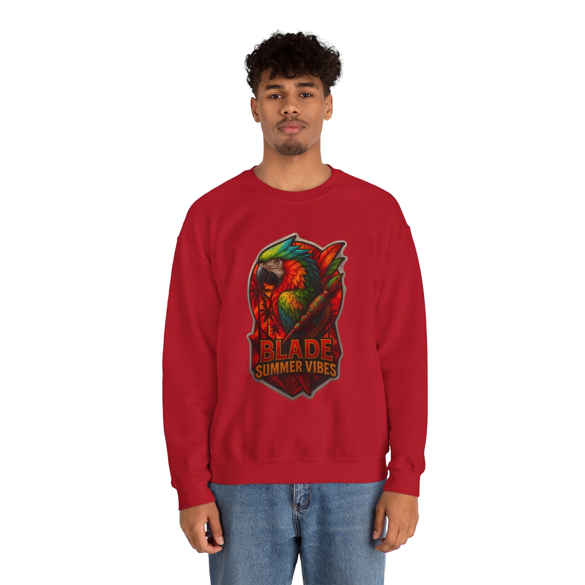 Aztec Parrot Unisex Crewneck Sweater