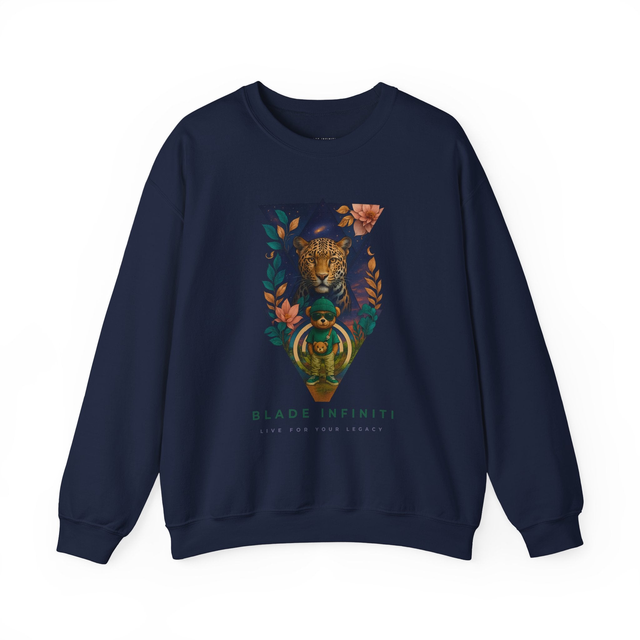 Bladeverse Galactic Teddy/Leopard Unisex Crewneck Sweater