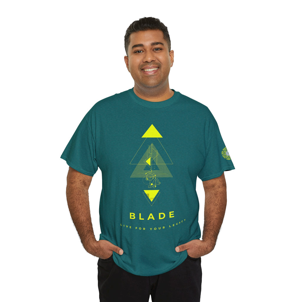 Geometric Odyssey Neon Green TX T-Shirt