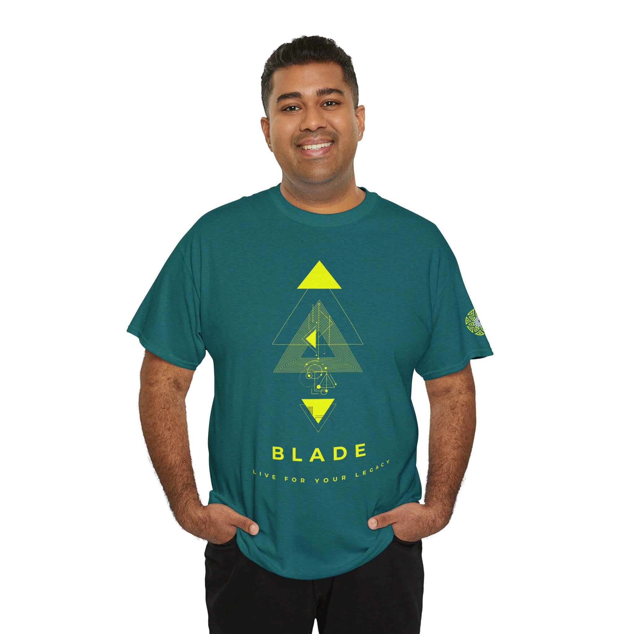 Geometric Odyssey Neon Green TX T-Shirt