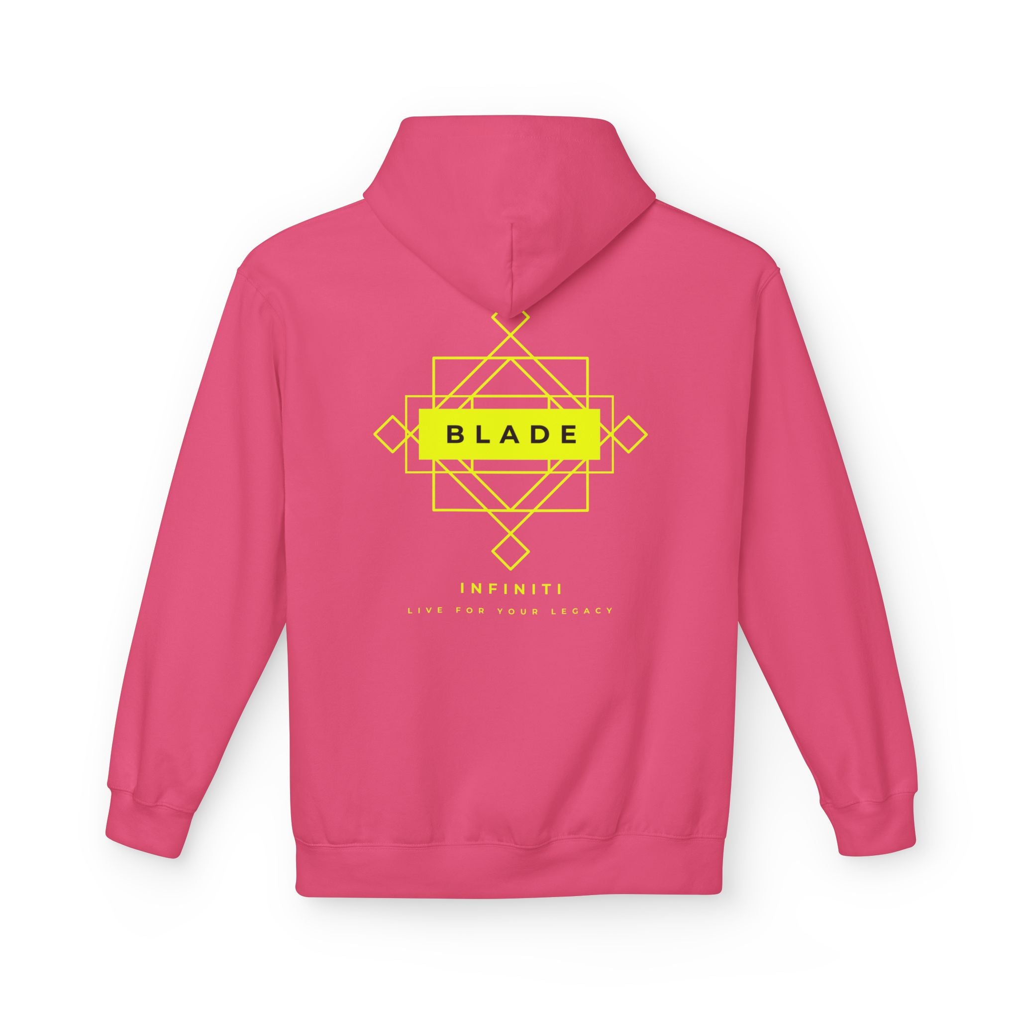 Geometric Infiniti Neon Green Hoodie