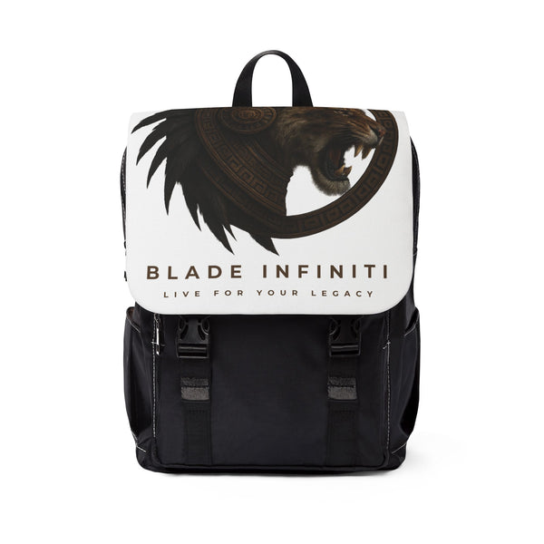 Aztec Tiger Shoulder Backpack - White